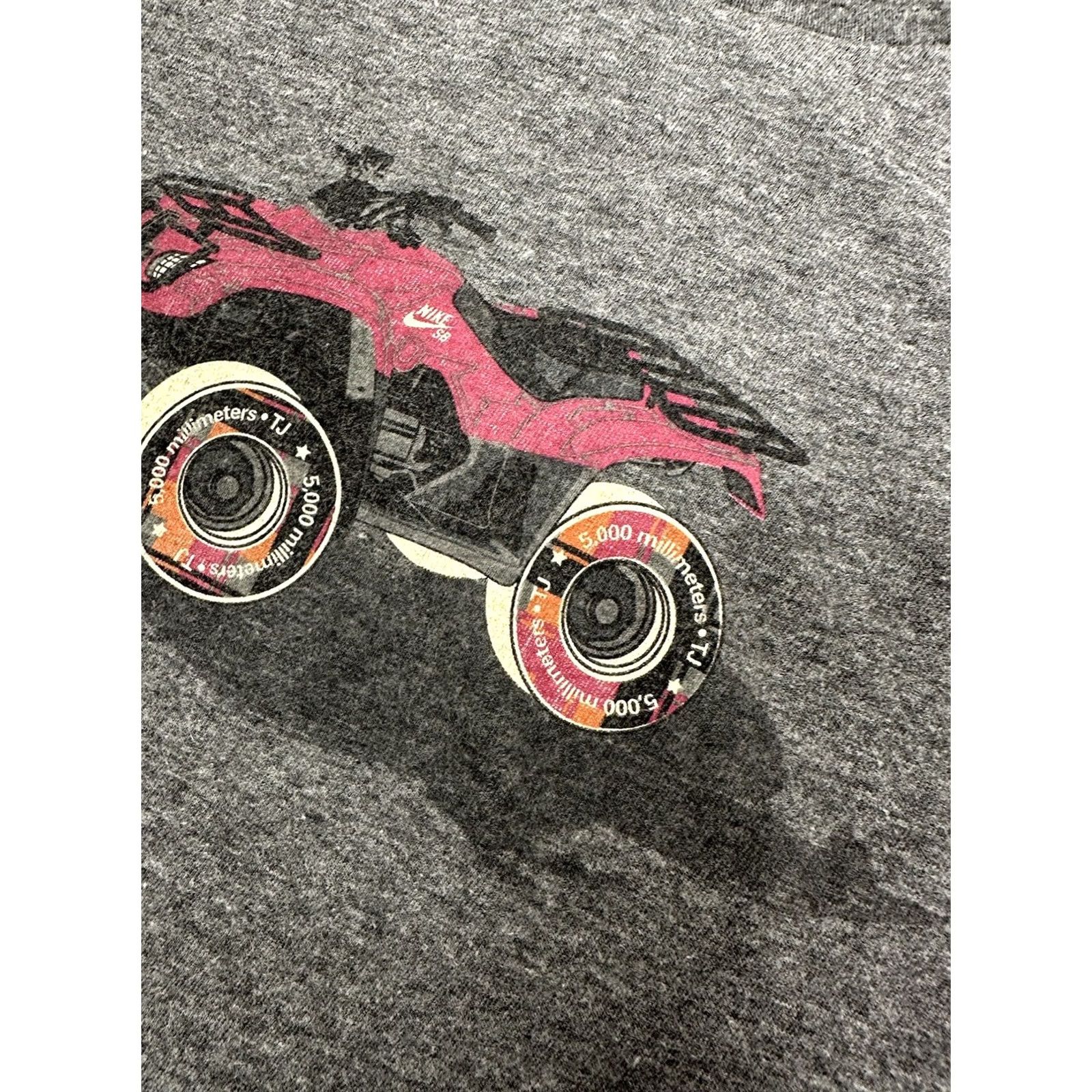 Nike VINTAGE Nike SB Todd Jordan ATV Print Tee XL Gray 2006 Custom Series Part II Blazer SB Men Size 46R - 6 Thumbnail