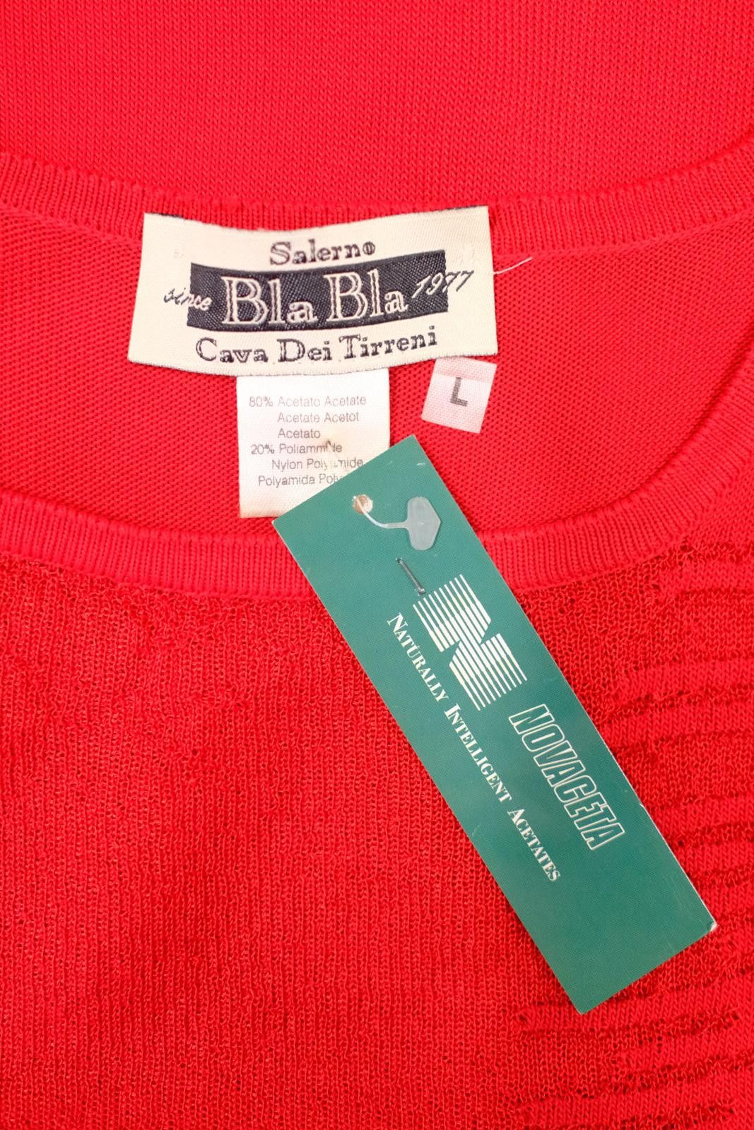 Other 00's Bla Bla Cava Tirreni Textured Sheer Knit Tank Top Size L / US 10 / IT 46 - 6 Thumbnail