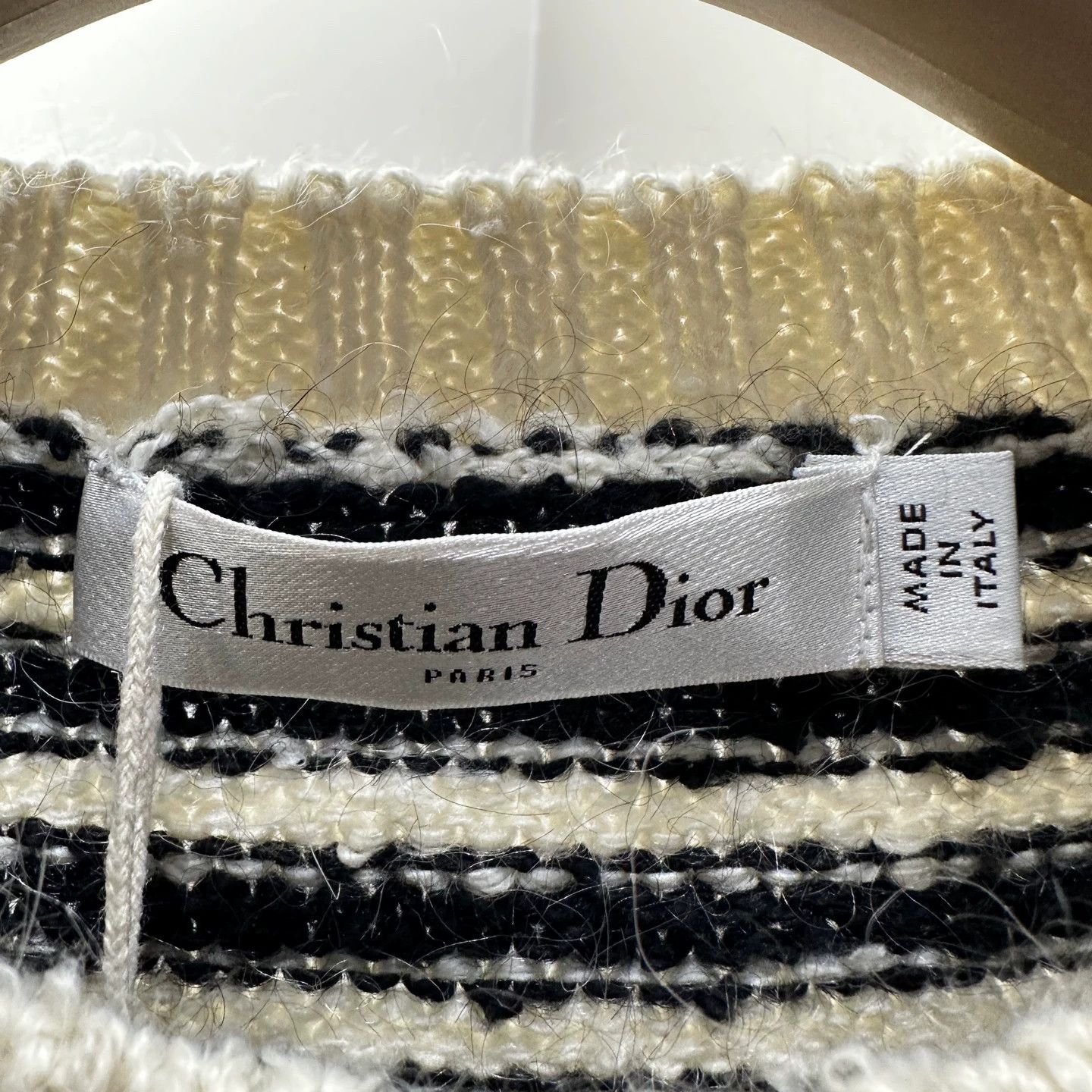Christian Dior Monsieur Dior mar589 star logo stripe knit short-sleeve 36 Size XS / US 0-2 / IT 36-38 - 3 Thumbnail