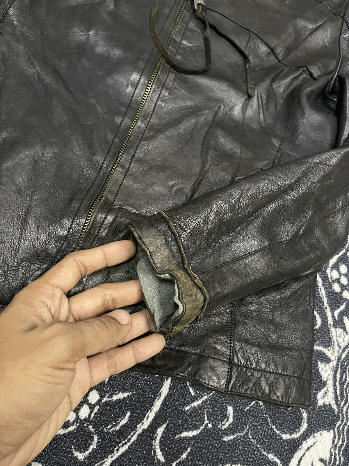 CHRISTIAN PEAU VINTAGE CHRISTIAN PEAU GOAT LEATHER BIKER JACKET Size XS / US 0-2 / IT 36-38 - 8 Thumbnail