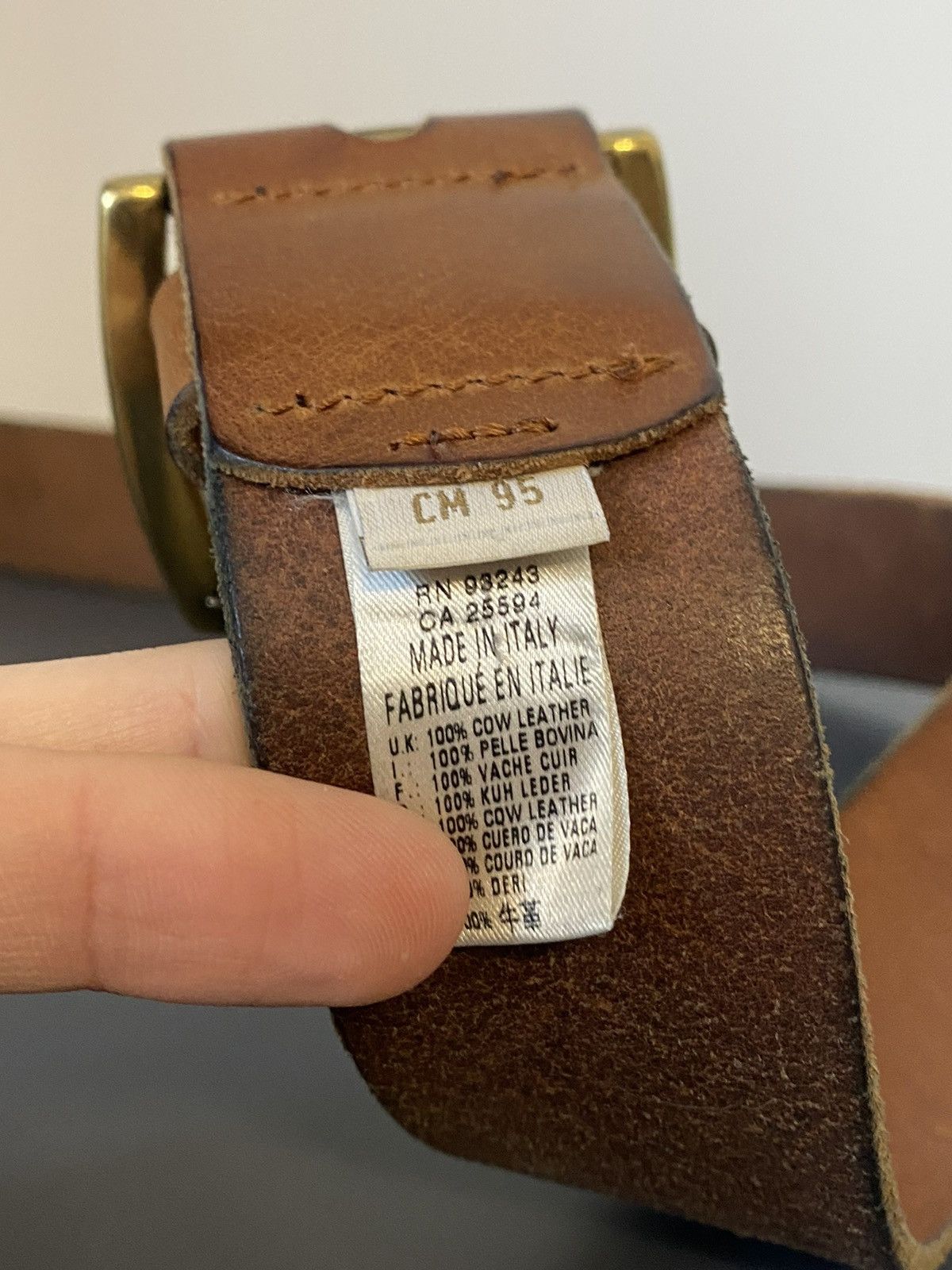 Diesel 🔥 VINTAGE 2000s DIESEL Y2K RARE RETRO BROWN LEATHER BELT🔥 Size ONE SIZE - 13 Thumbnail
