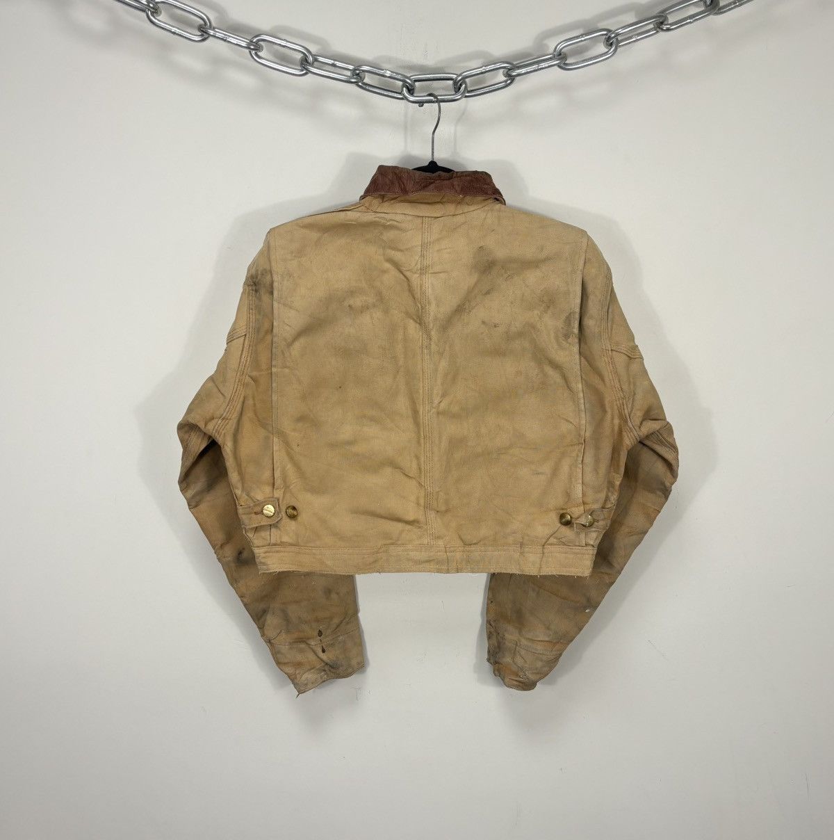 Carhartt Vintage 90s Carhartt Y2K Faded Boxy Cropped Detroit Jacket Size US M / EU 48-50 / 2 - 2 Thumbnail
