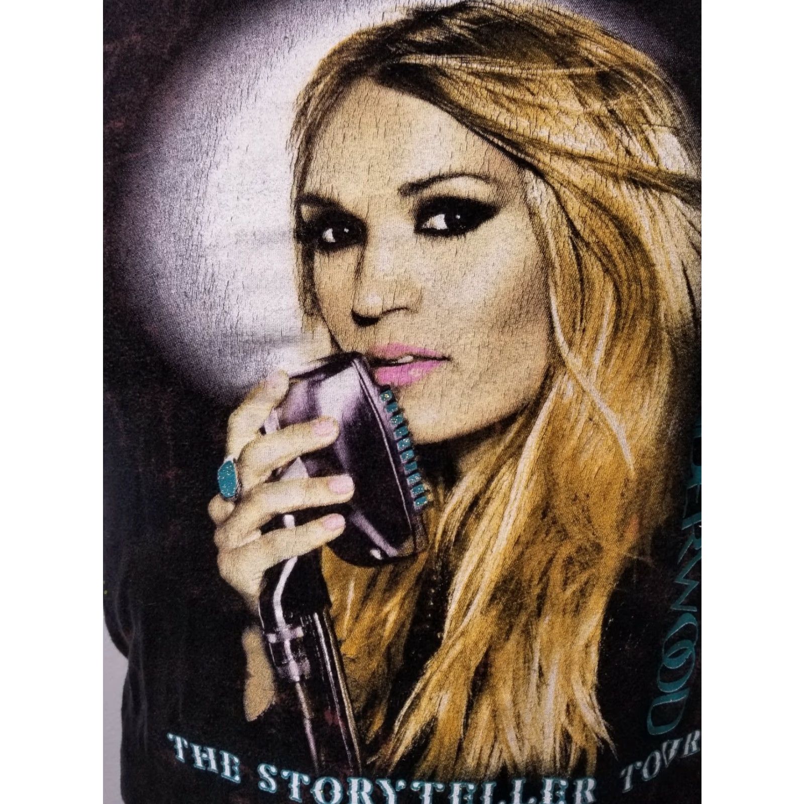 Doublet Womens XS Carrie Underwood Storyteller Tour 2016 Double Sided T Shirt Band Tee Size XS / US 0-2 / IT 36-38 - 3 Thumbnail