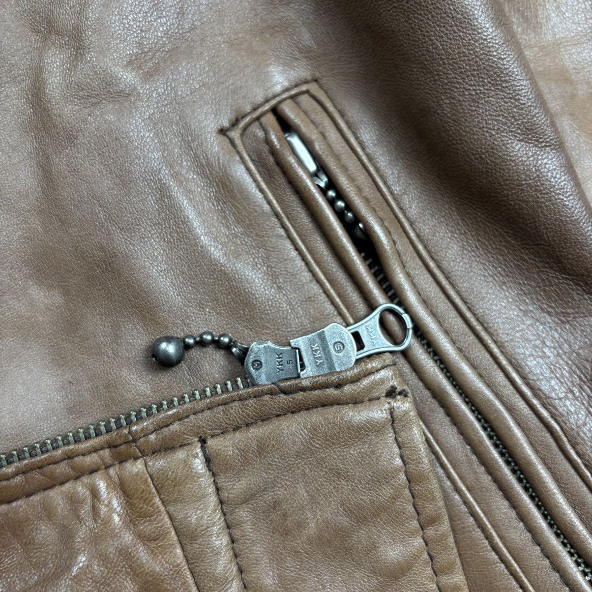 Ekam 2000s Glamb - Asymetical Zips Leather Jacket Size US M / EU 48-50 / 2 - 7 Thumbnail