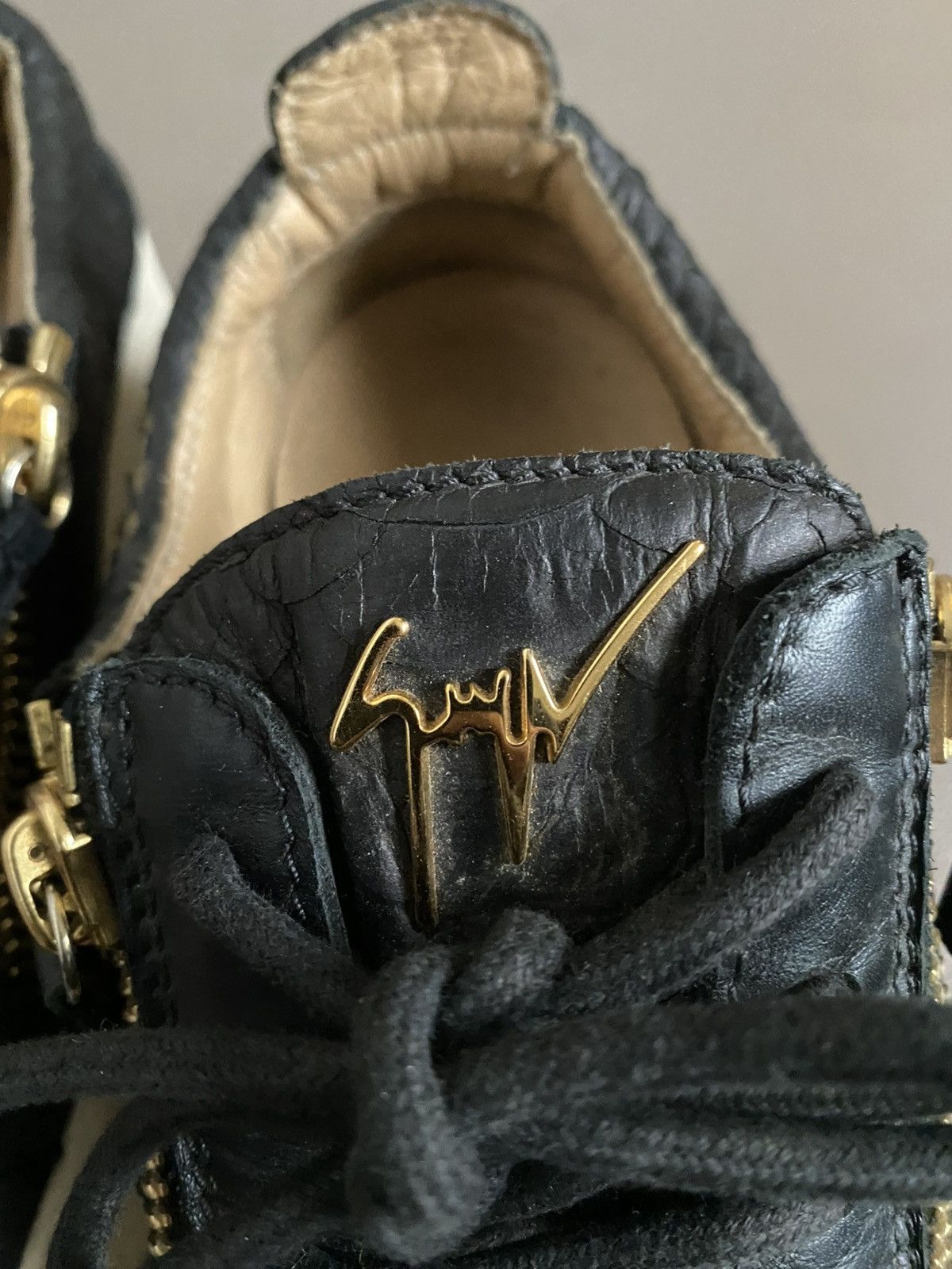 Giuseppe Zanotti Giuseppe zanotti black python embossed leather may london Size US 7 / IT 37 - 9 Thumbnail