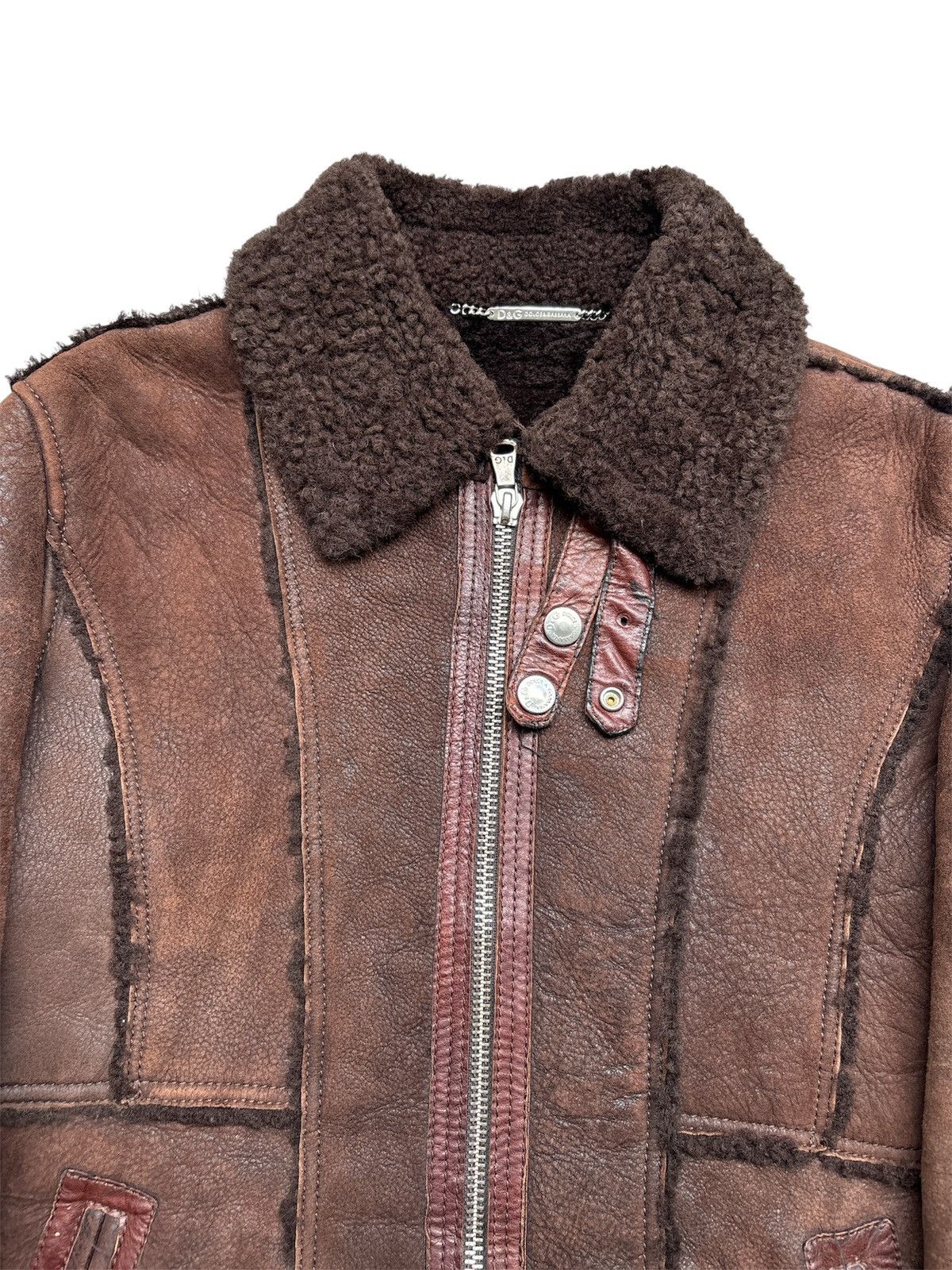 Dolce & Gabbana AW09 Lamb Leather Shearling Jacket Size US M / EU 48-50 / 2 - 4 Thumbnail