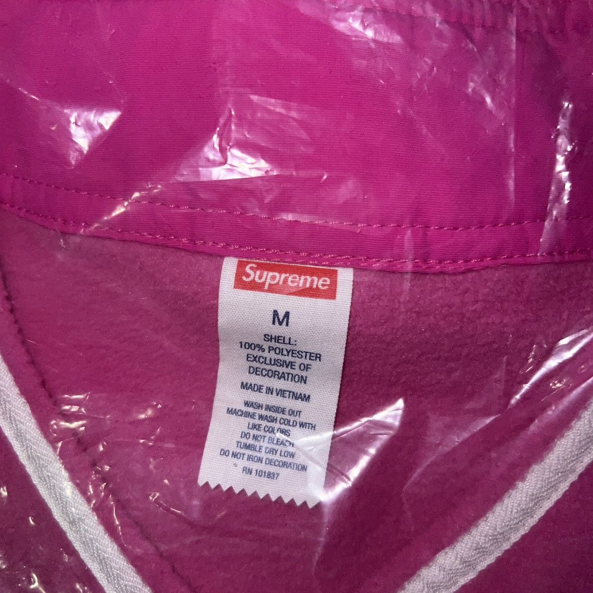 Supreme Supreme Polartec Baseball Jersey Pink Size: M Size US M / EU 48-50 / 2 - 5 Thumbnail
