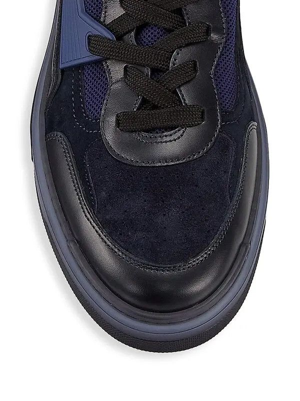 Christian Louboutin os11x0125 Astroloubi Mesh-Paneled Leather & Suede Sneakers Size US 8.5 / EU 41-42 - 4 Thumbnail