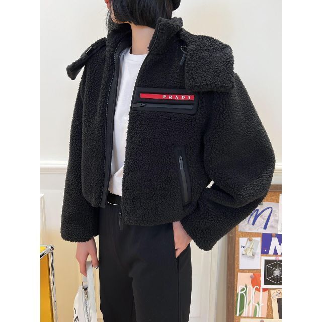 Prada Prada Recycled Technical Fleece Sherpa Hoodie Jacket Size US L / EU 52-54 / 3 - 1 Thumbnail