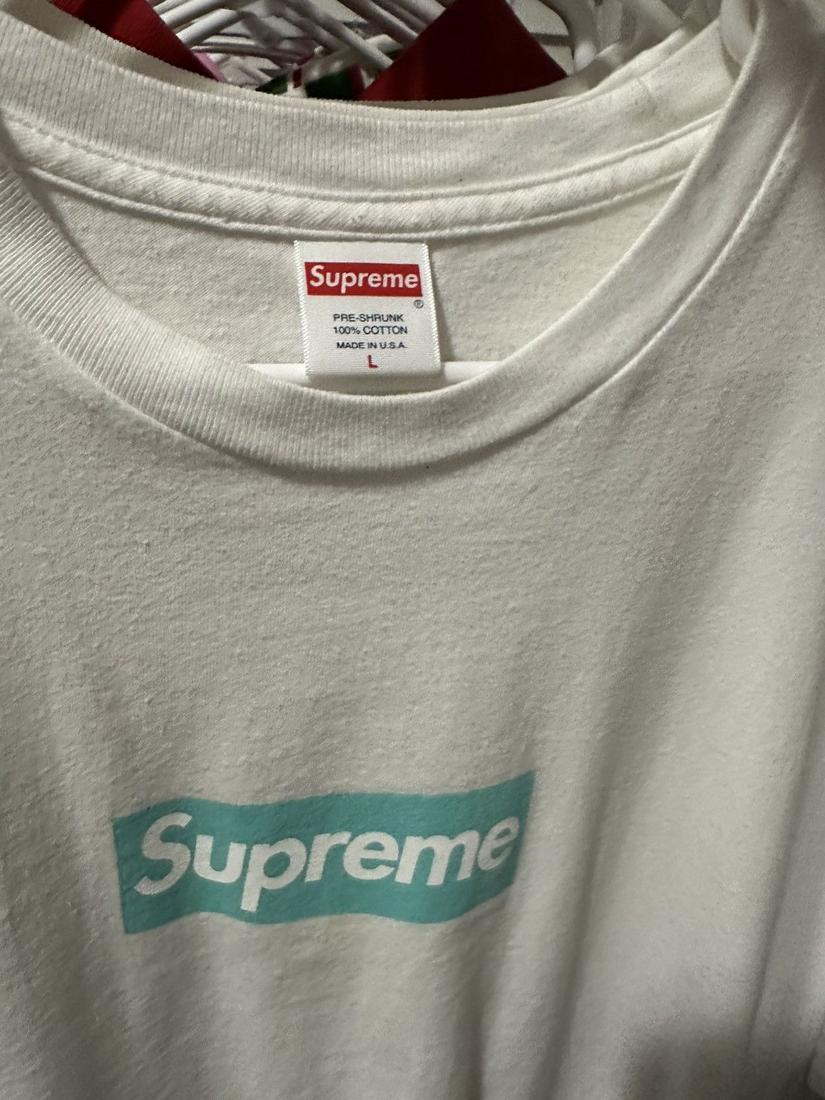 Supreme × Tiffany & Co. Supreme Tiffany Box Logo BOGO Tee Large Size US L / EU 52-54 / 3 - 5 Thumbnail