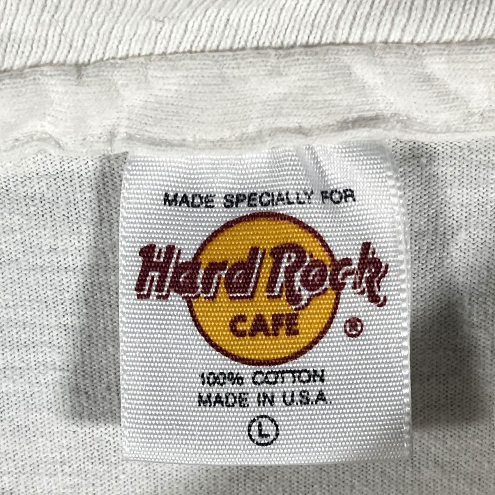 Hard Rock Cafe VINTAGE Hard Rock Cafe Shirt Mens Large White Graphic Los Angeles 90s Made USA Size US L / EU 52-54 / 3 - 6 Thumbnail