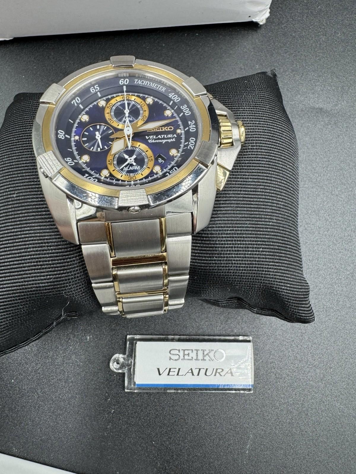 Seiko Seiko Velatura SNDX99 Chronograph Blue Dial Quartz Watch w/ Size ONE SIZE - 5 Thumbnail