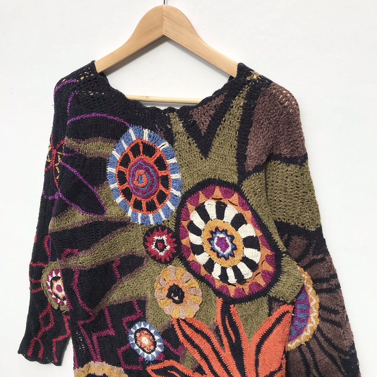 Issey Miyake Tsumori Chisato Crochet Tunic Top Issey Miyake Designer Size M / US 6-8 / IT 42-44 - 11 Thumbnail
