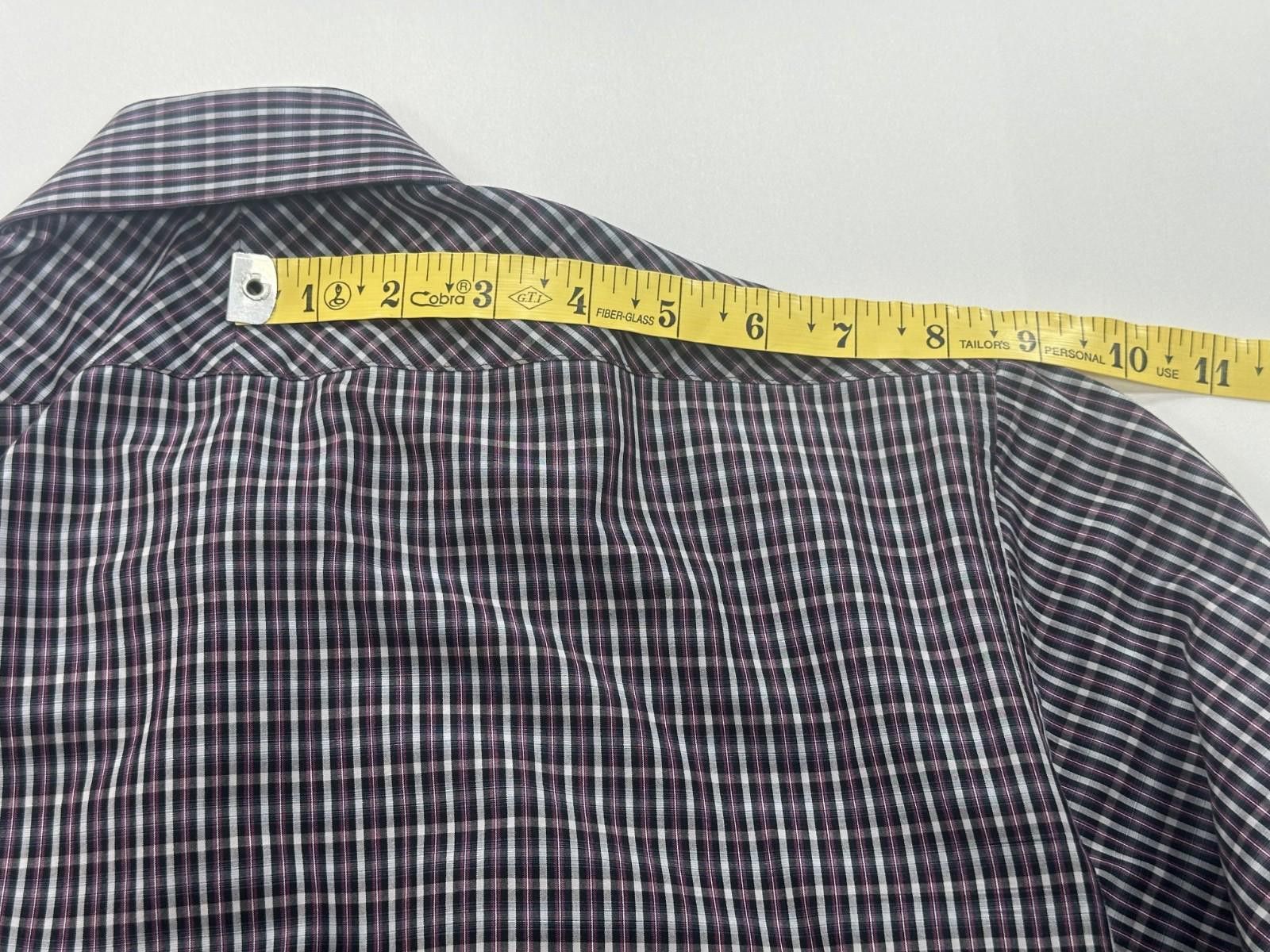 DKNY DKNY 100% Cotton Striped Multicolor Plaid Button-Up Men's M Size US M / EU 48-50 / 2 - 6 Thumbnail