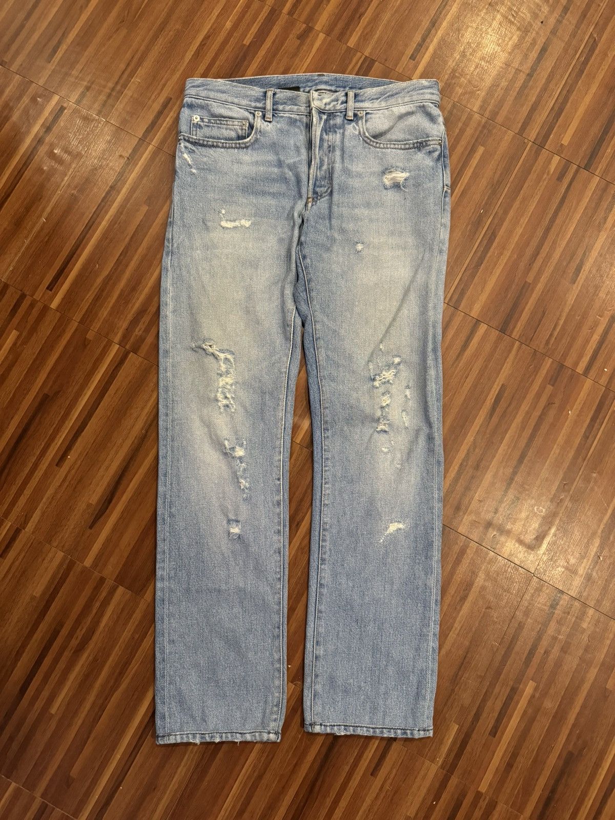 Dior Dior Homme AW18 Destroy Denim Pants Size US 30 / EU 46 - 1 Thumbnail
