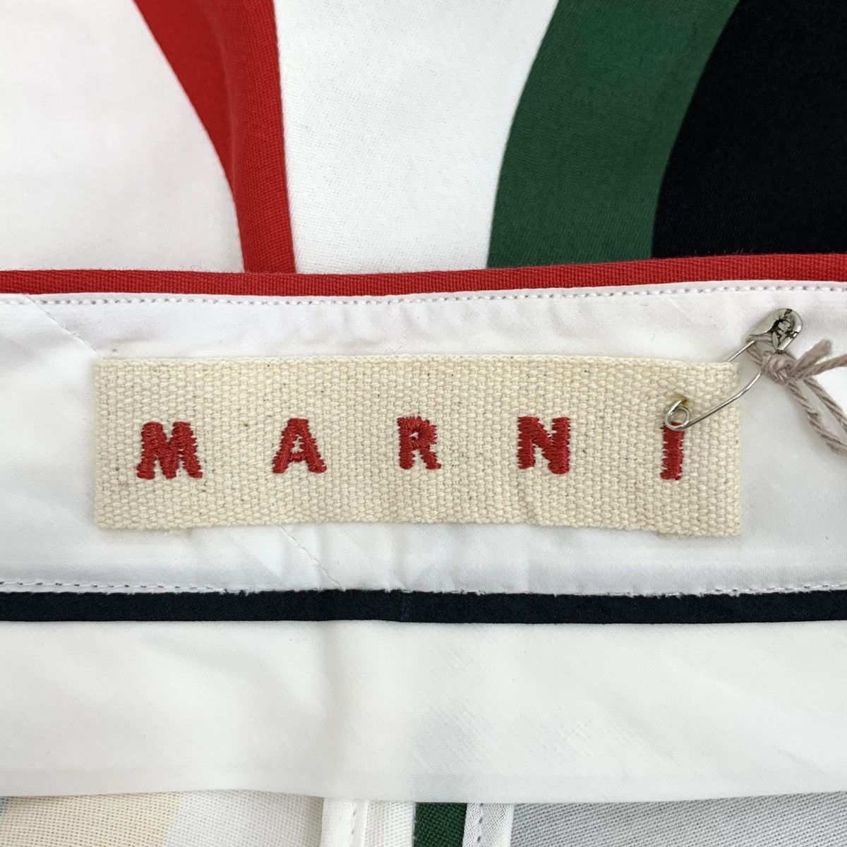 Marni Marni Color-blocked Striped Cotton Casual Shorts K26WX Size 28" / US 6 / IT 42 - 5 Thumbnail
