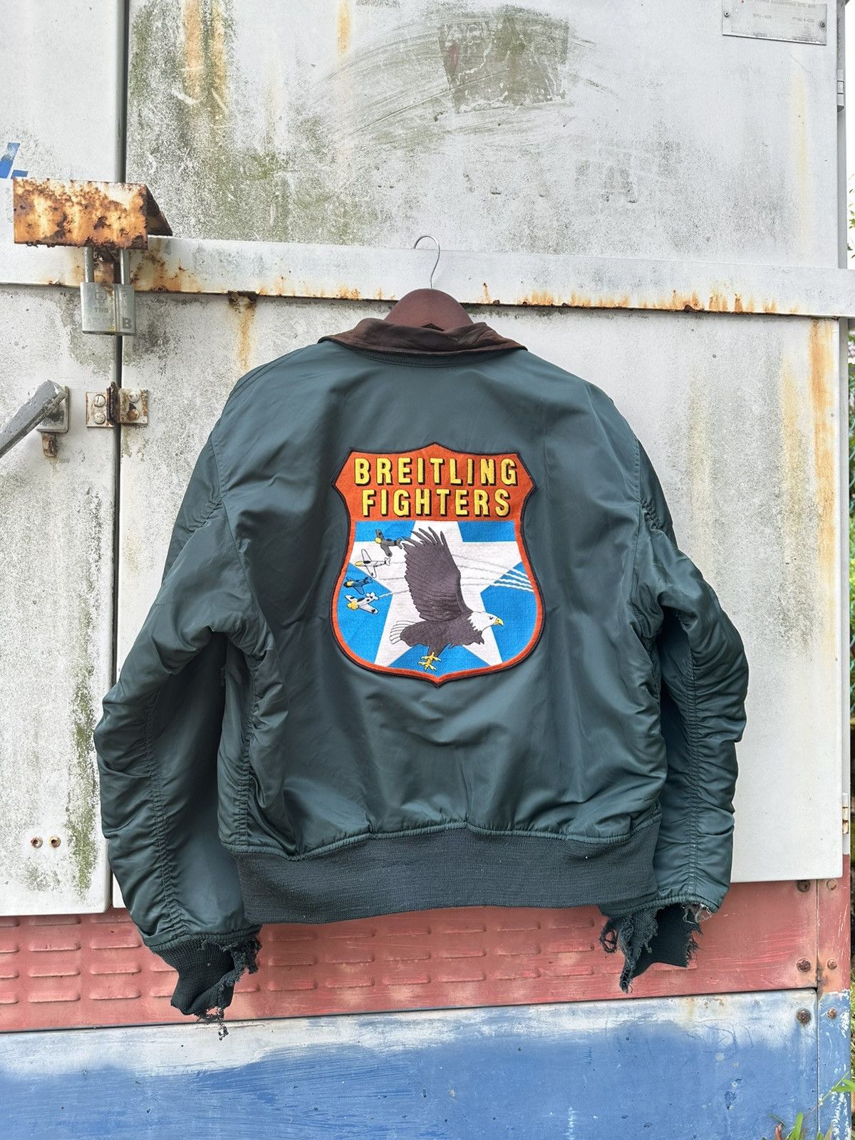 Alpha Industries 🪖Vintage THRASHED MA-1 Alpha Industries Bomber Jacket Size US L / EU 52-54 / 3 - 9 Thumbnail