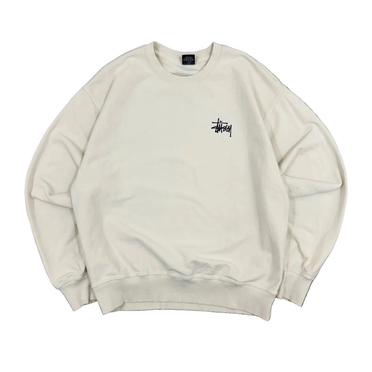 Stussy Stussy Cream Sweatshirt Large Size US L / EU 52-54 / 3 - 2 Thumbnail
