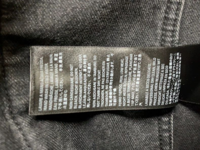 Balenciaga Balenciaga Charity Green Black Washed Denim Jacket 2502-Nex Size US M / EU 48-50 / 2 - 8 Thumbnail