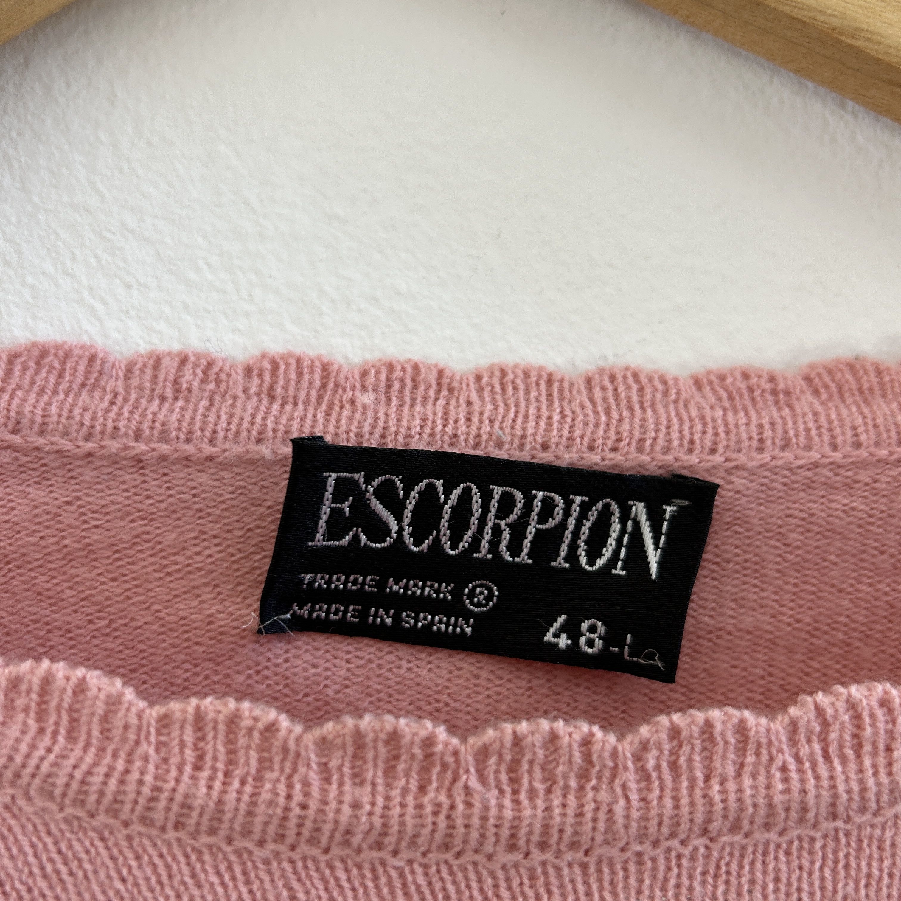 Vintage Vintage 90s Pink Cropped Coquette Sweater Size XL / US 12-14 / IT 48-50 - 12 Thumbnail