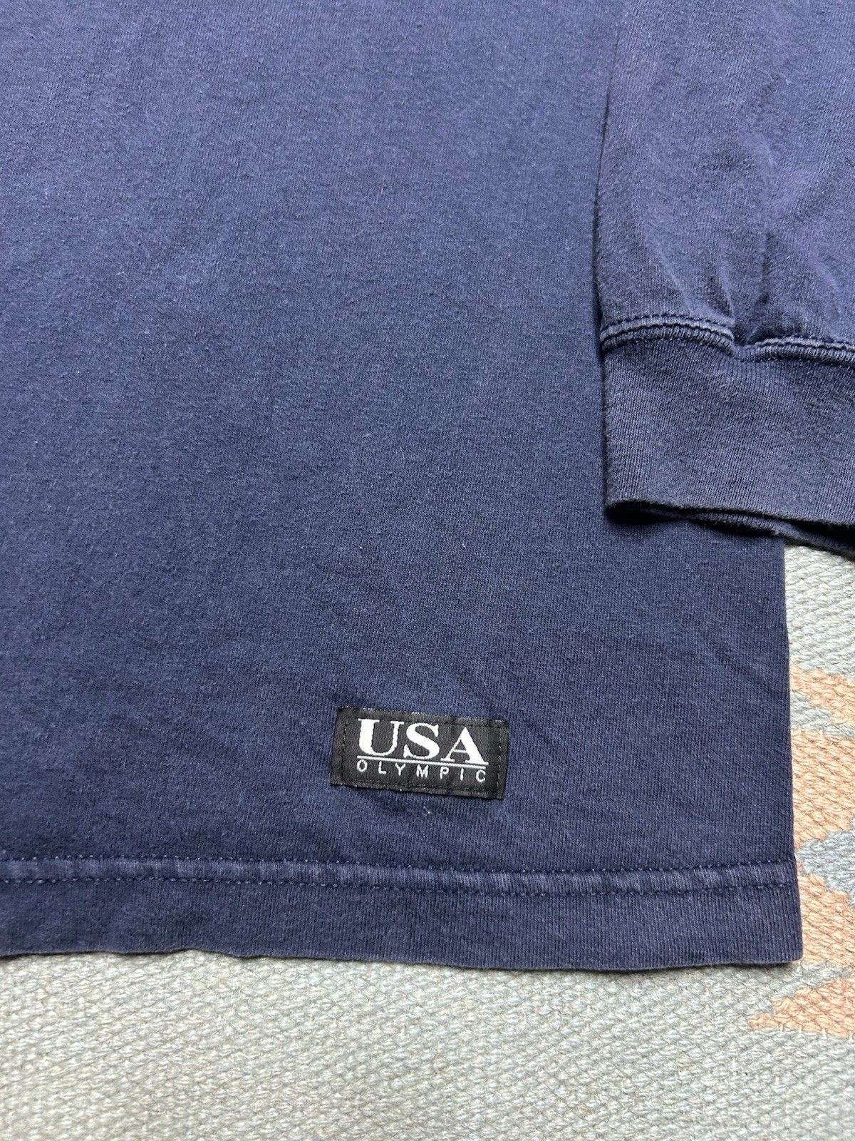 Vintage Vintage t shirt blank navy blue JCPenney Olympics medium Size US M / EU 48-50 / 2 - 2 Thumbnail