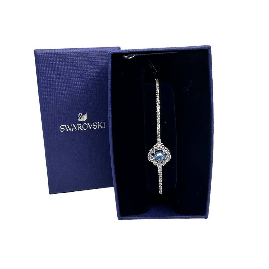 Swarovski Swarovski Sparkling Dance bangle Clover, Blue Size ONE SIZE - 1 Thumbnail