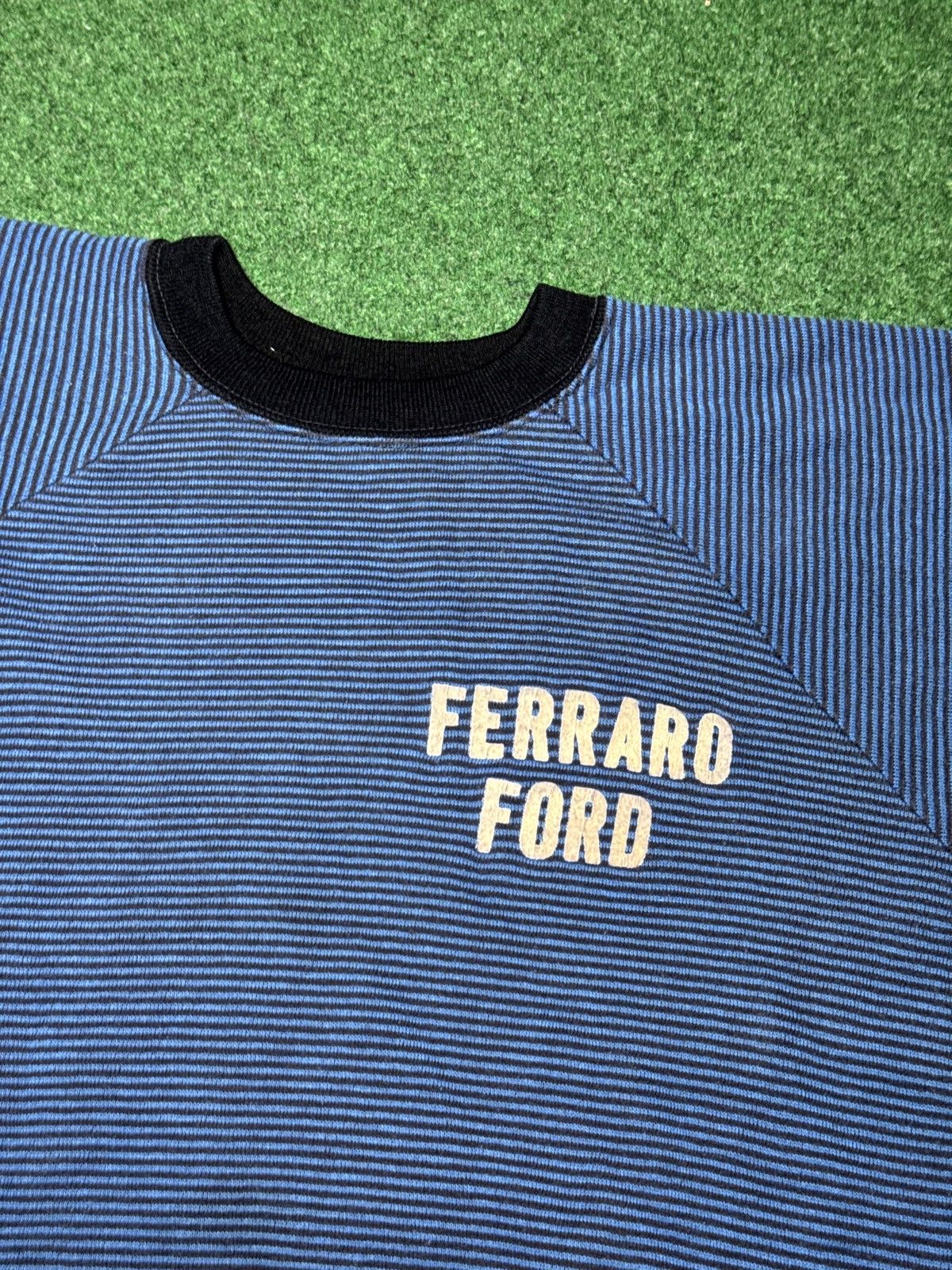 Other True Vintage Ford 50s 60s Short Sleeve Striped Sweatshirt Size US S / EU 44-46 / 1 - 2 Thumbnail