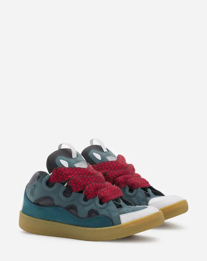 Lanvin oc11z0325 Curb Low Top Sneakers in Multicolor Size US 8.5 / EU 41-42 - 2 Thumbnail