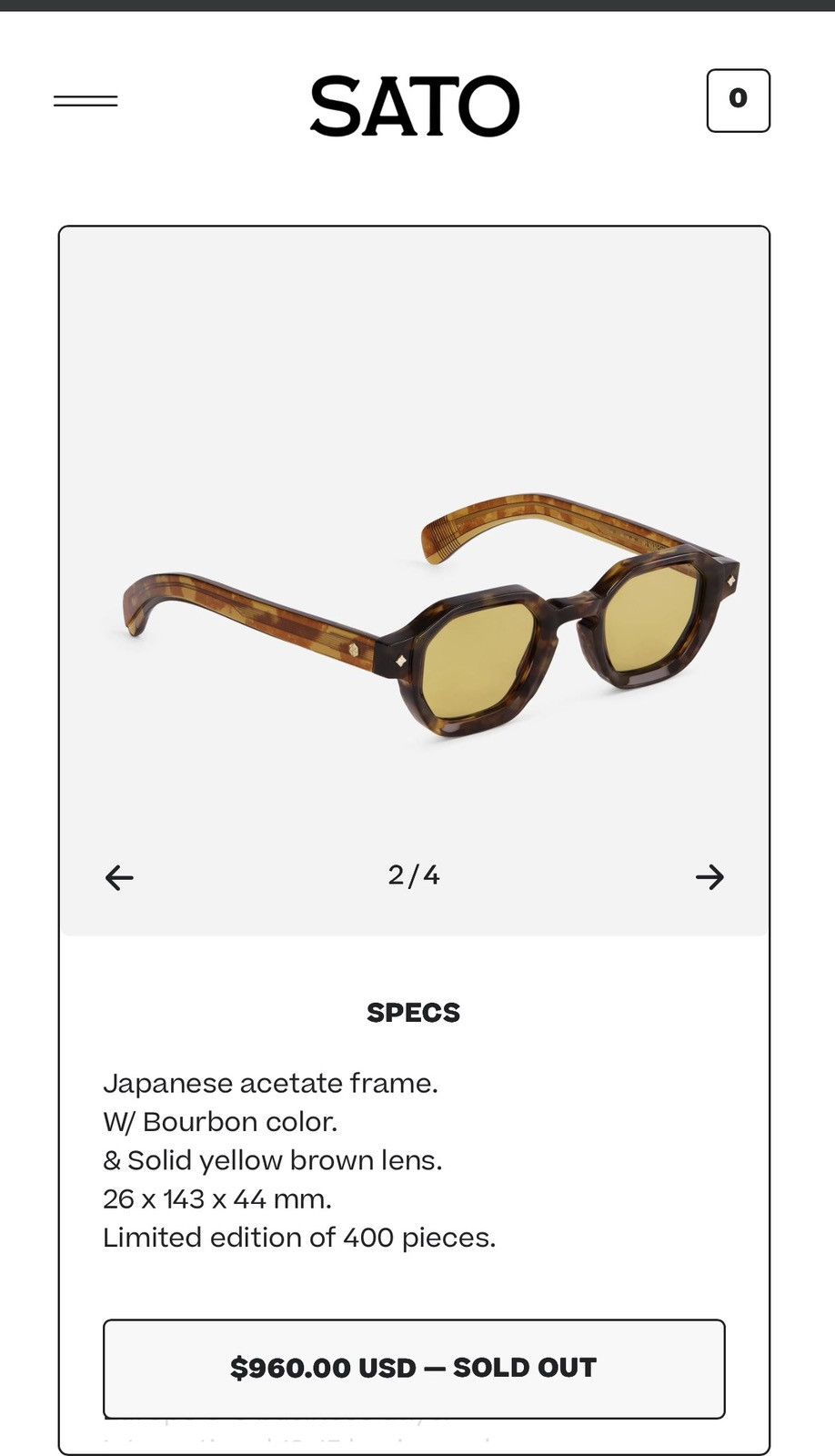 Other Sato Eyewear Almach Size 44 - 15 Thumbnail