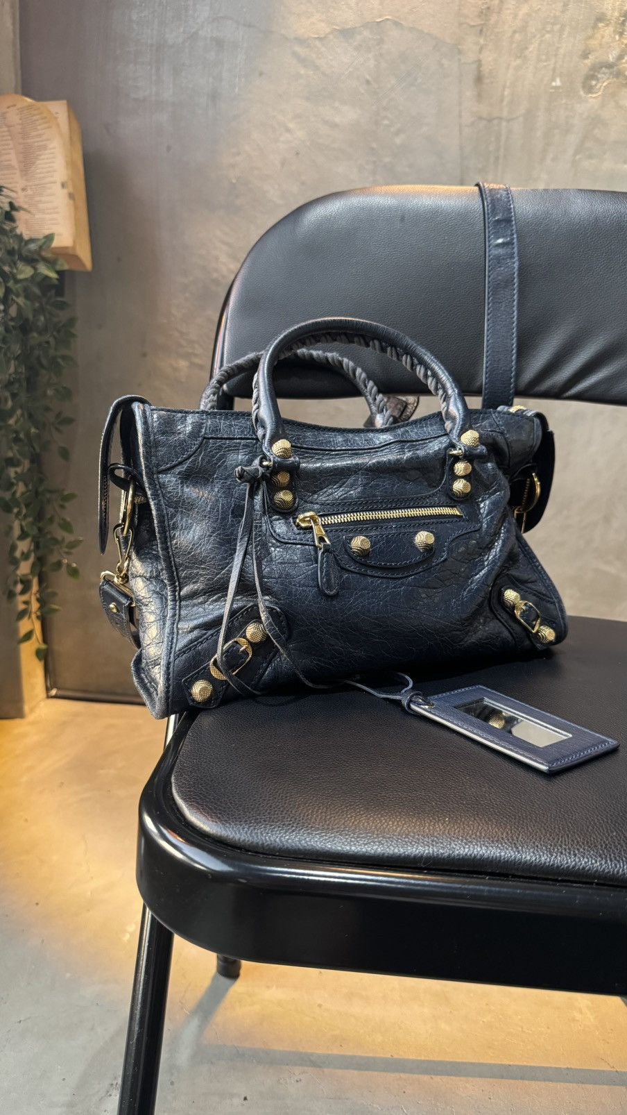 Balenciaga Balenciaga Nay Blue Leather Small Classic City RH Tote Size ONE SIZE - 1 Thumbnail
