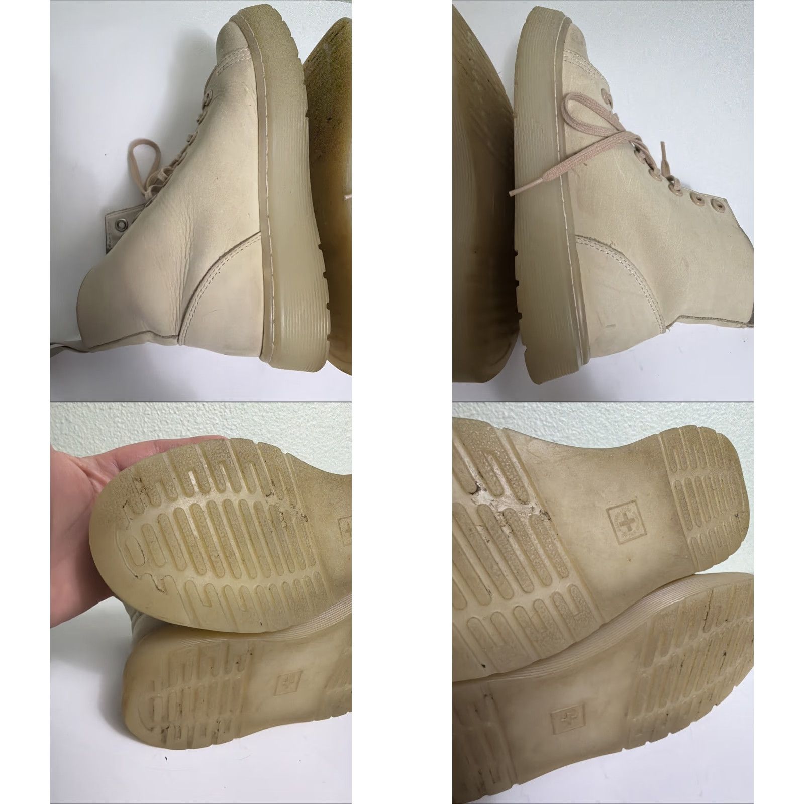 Dr. Martens Dr. Martens Talib Men’s Size 4 Ladies 5 Soft Nubuck Beige Leather Boots Stains Size US 5 / EU 37 - 11 Thumbnail