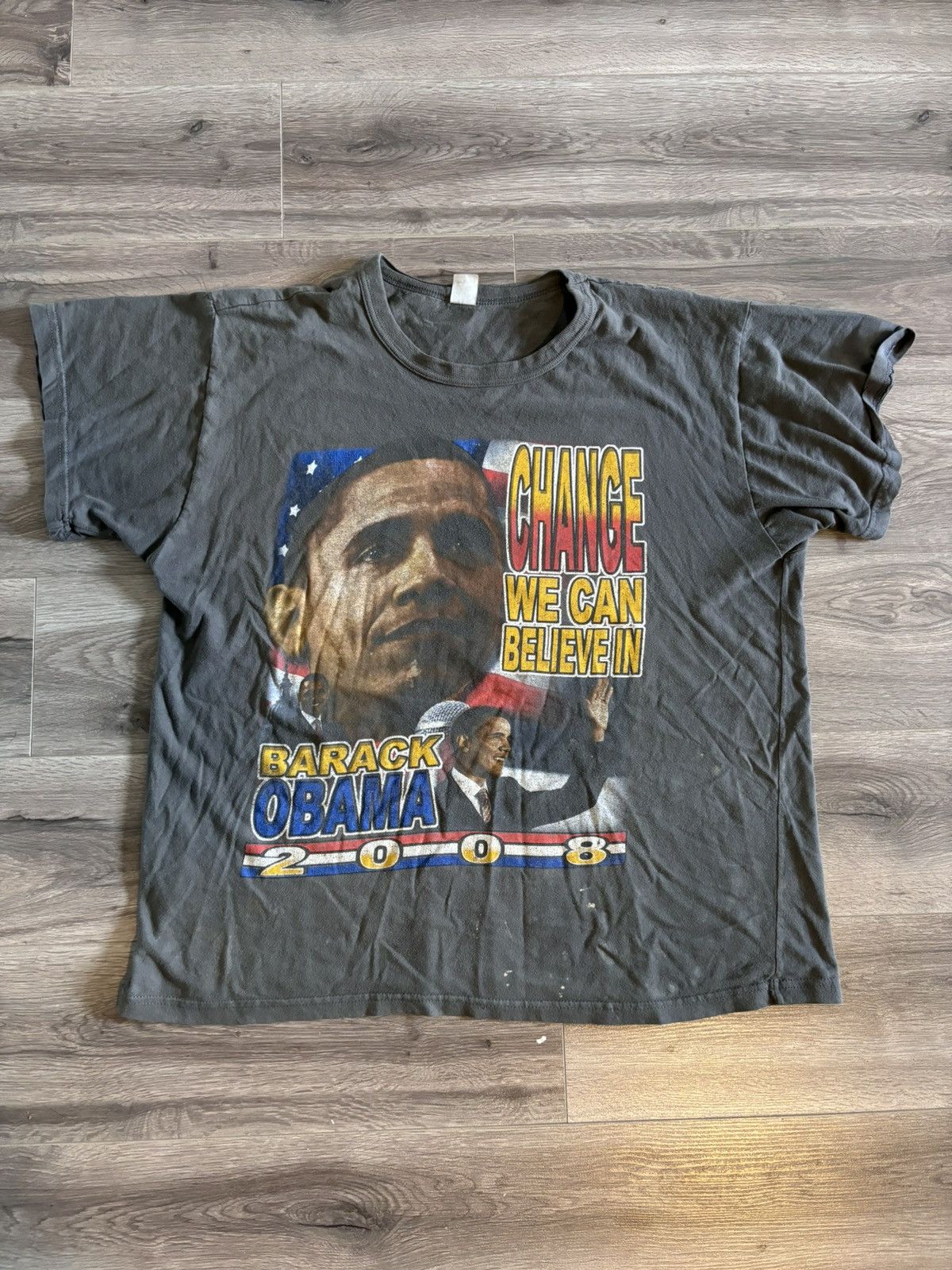 Vintage Vintage Barack Obama 2008 Graphic Tee Size US L / EU 52-54 / 3 - 1 Thumbnail