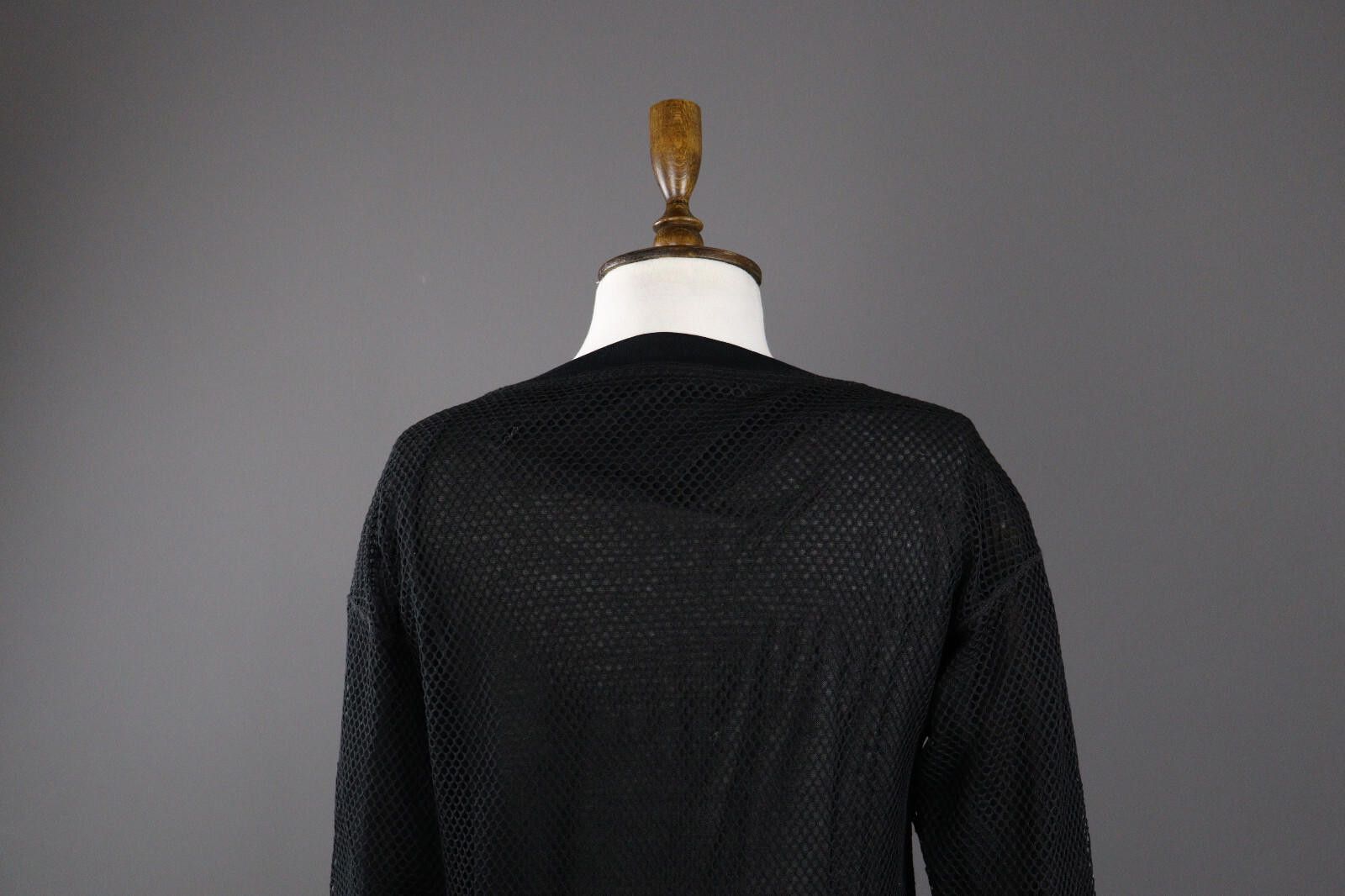 Designer Marc Cain Sports Black Crochet Knit Pullover Top Size 1 Size M / US 6-8 / IT 42-44 - 6 Thumbnail