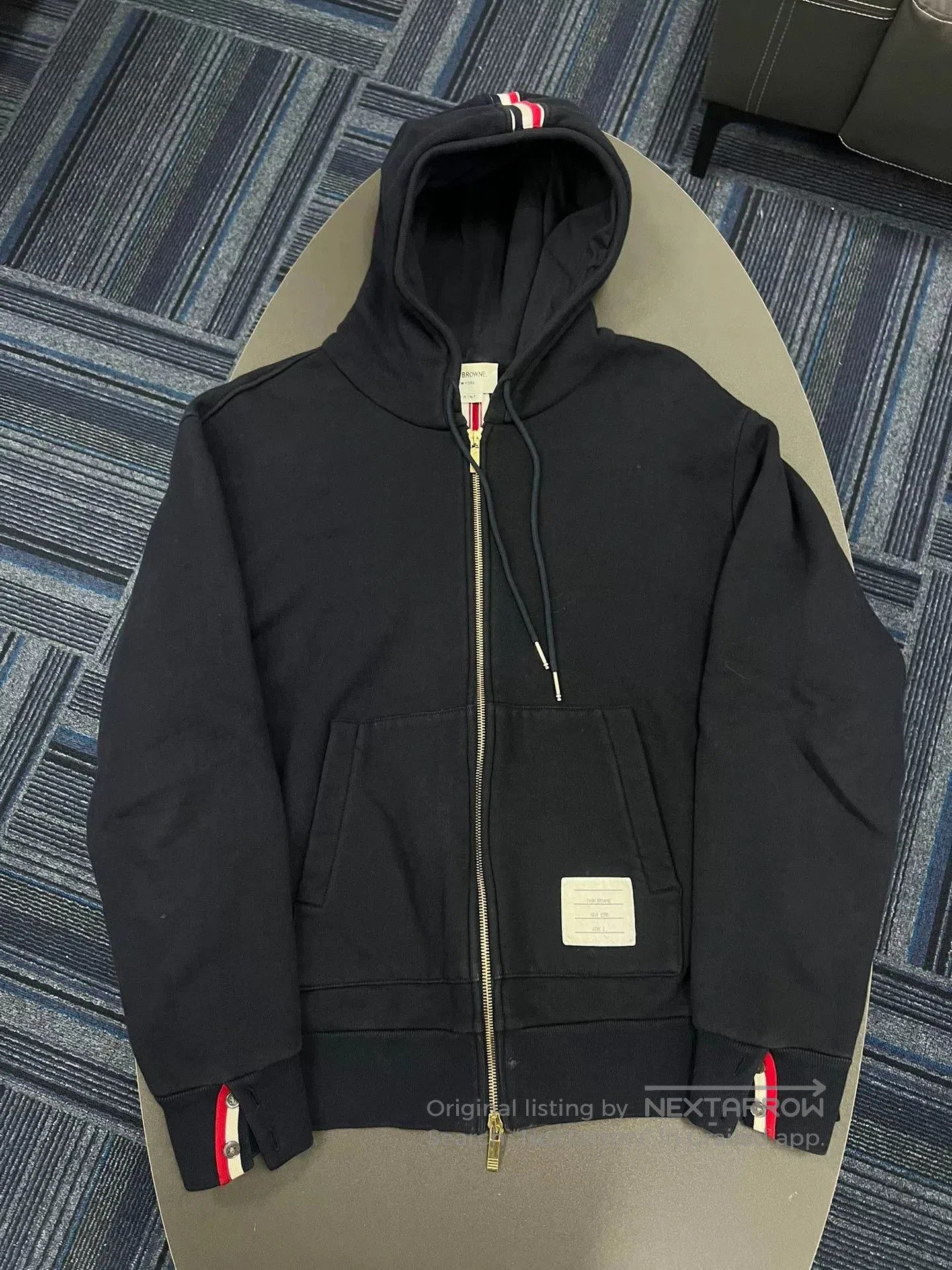 Thom Browne thom browne navy striped hooded sweatshirt. Size US M / EU 48-50 / 2 - 1 Thumbnail
