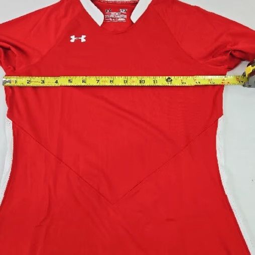 Under Armour Under Armour Volleyball T Shirt Women's S Red Long Sleeve HeatGear Fitted Size S / US 4 / IT 40 - 5 Thumbnail