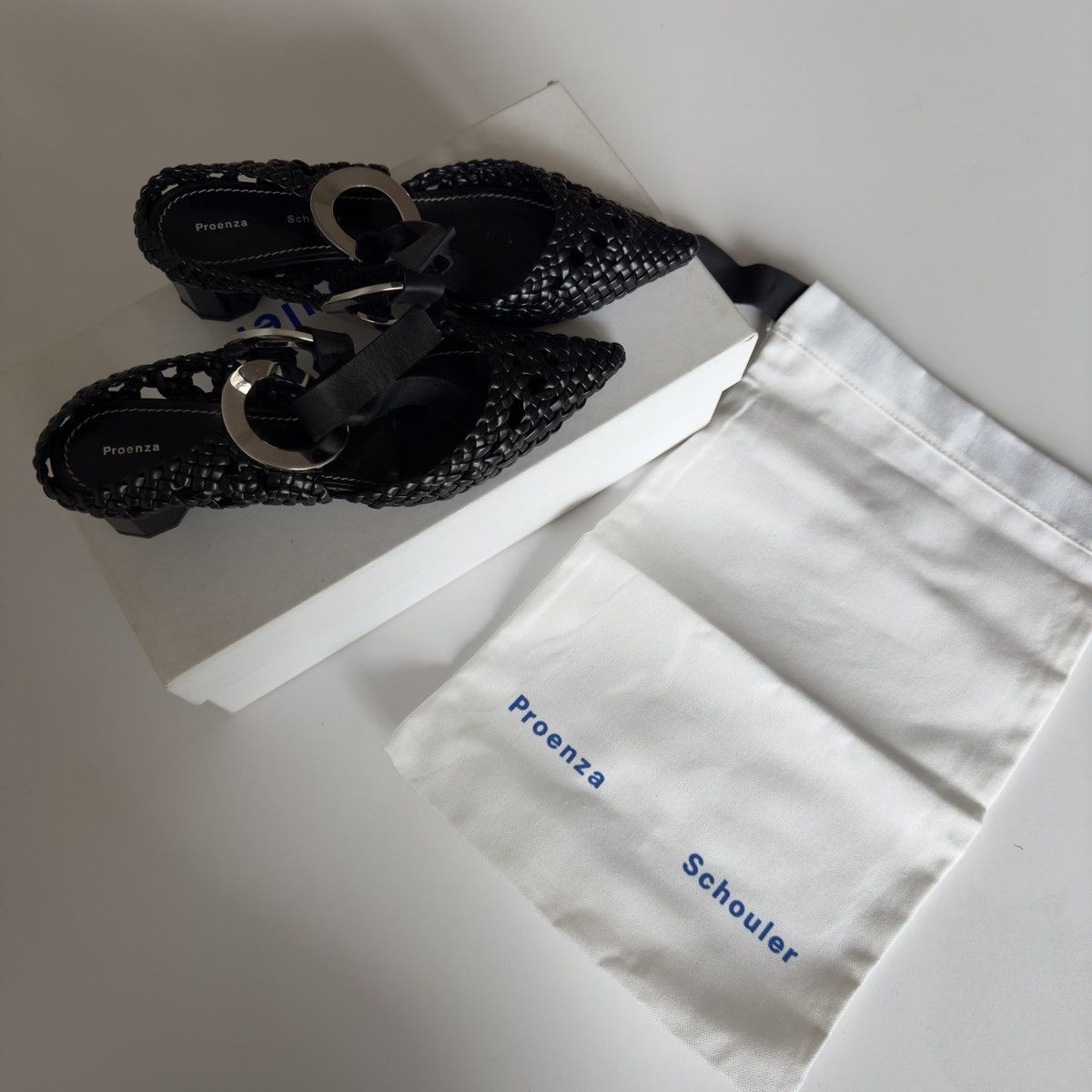 Proenza Schouler Proenza Schouler Leather Woven Mule Size US 6.5 / IT 36.5 - 1 Thumbnail