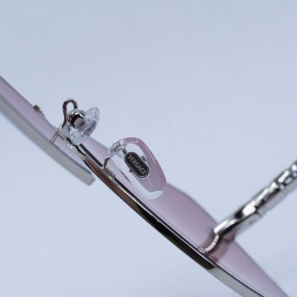 Versace Versace VE2270D 10007V Sunglasses Silver Square Frame, Pink Size ONE SIZE - 6 Thumbnail