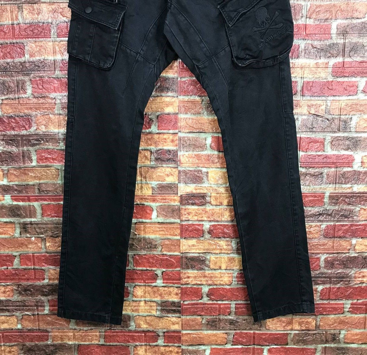 Mastermind Japan RARE ROEN X SEMANTIC MASTERMIND SKULL FADED BLACK CARGO Size US 31 - 8 Thumbnail