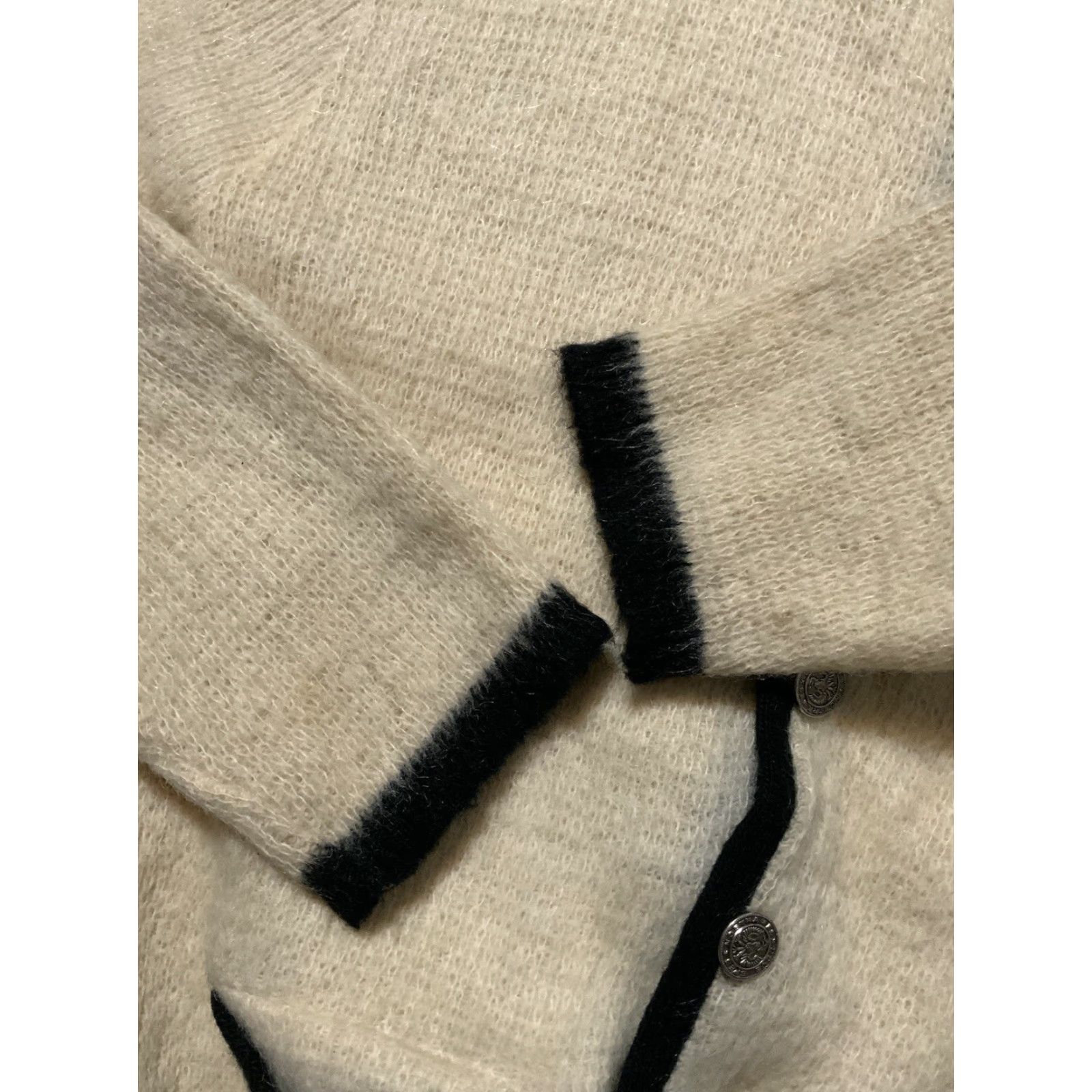 Vintage VINTAGE 60s Rob Scot Mohair Lambswool Hessian Soldier Button Cardigan Sweater LG Size L Size US L / EU 52-54 / 3 - 6 Thumbnail