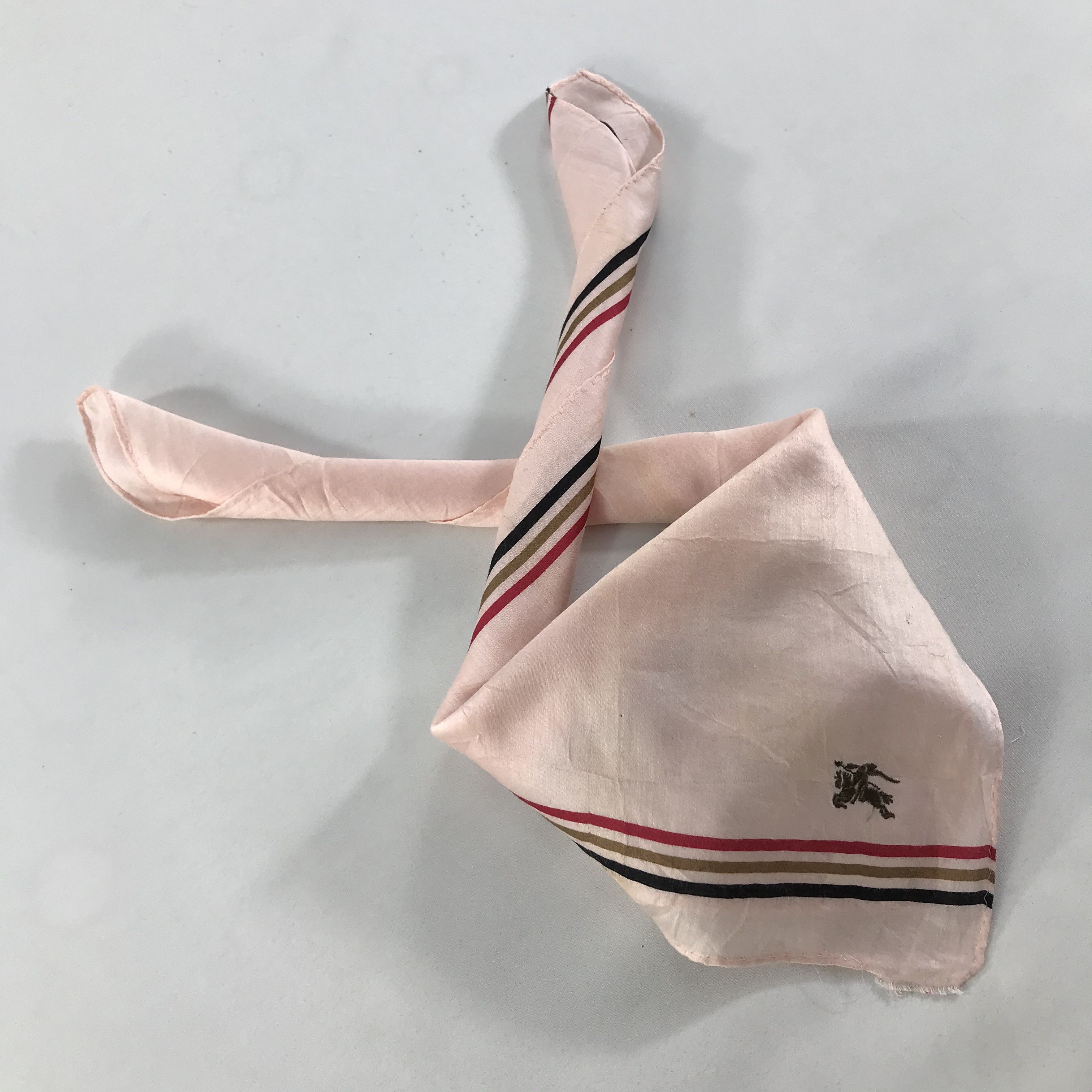 Burberry × Vintage Burberry Bandana / Handkerchief / Neckerchief - S1389 Size ONE SIZE - 6 Thumbnail