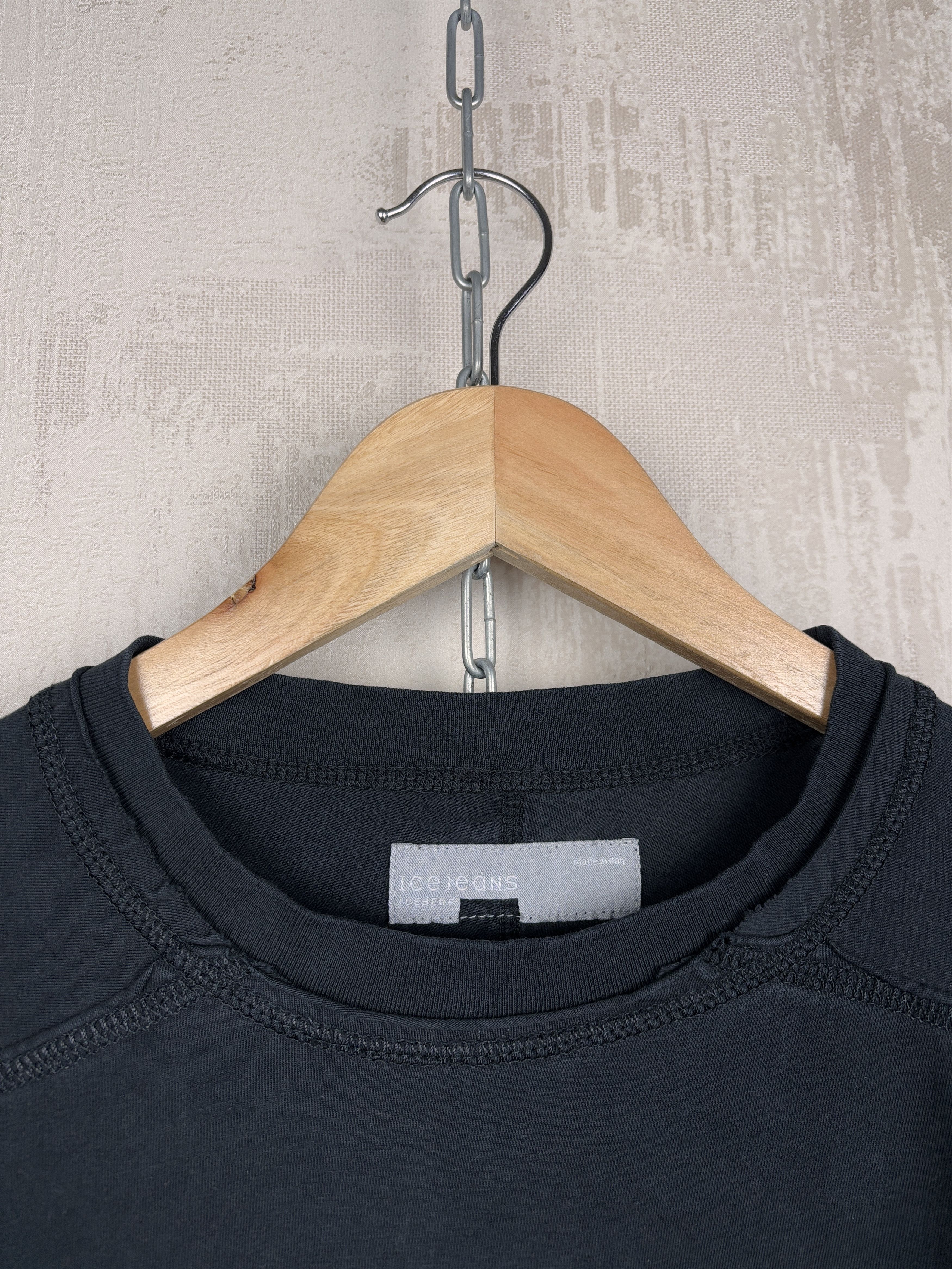 Iceberg × Vintage Iceberg Ice Jeans Vintage Long Sleeve T-shirt Raw Edge Faded Size US L / EU 52-54 / 3 - 5 Thumbnail