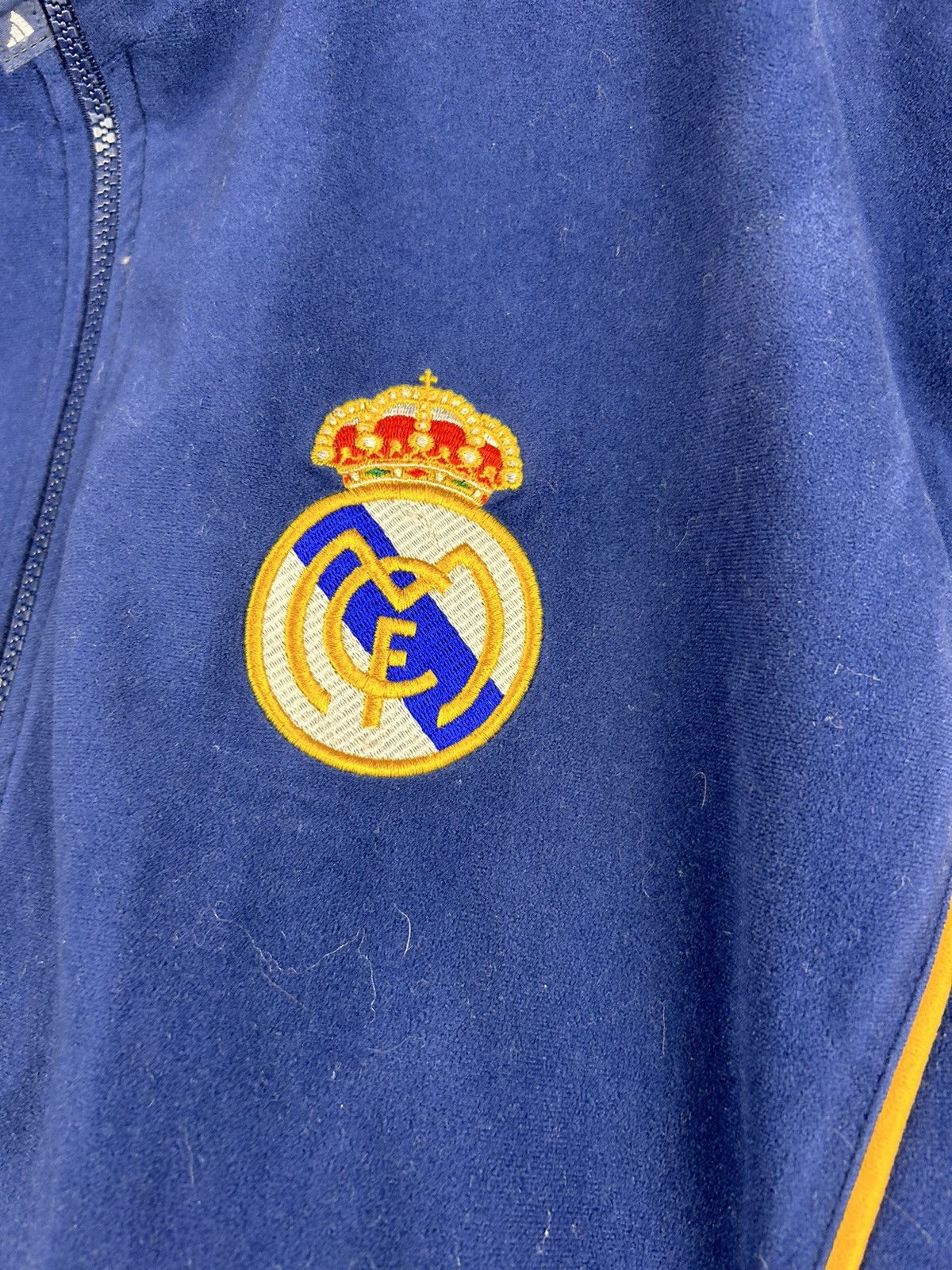 Vintage Vintage 90s Adidas Real Madrid Zip Jersey Rare Size US M / EU 48-50 / 2 - 7 Thumbnail