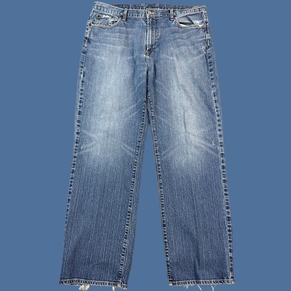 Lucky Brand Vintage Lucky Brand Dungaree Jeans Mens 38x32 Medium Wash Regular Bootcut Y2K Mens Jeans Blue 90s Cowboy Hipster Retro USA Size US 38 / EU 54 - 1 Thumbnail