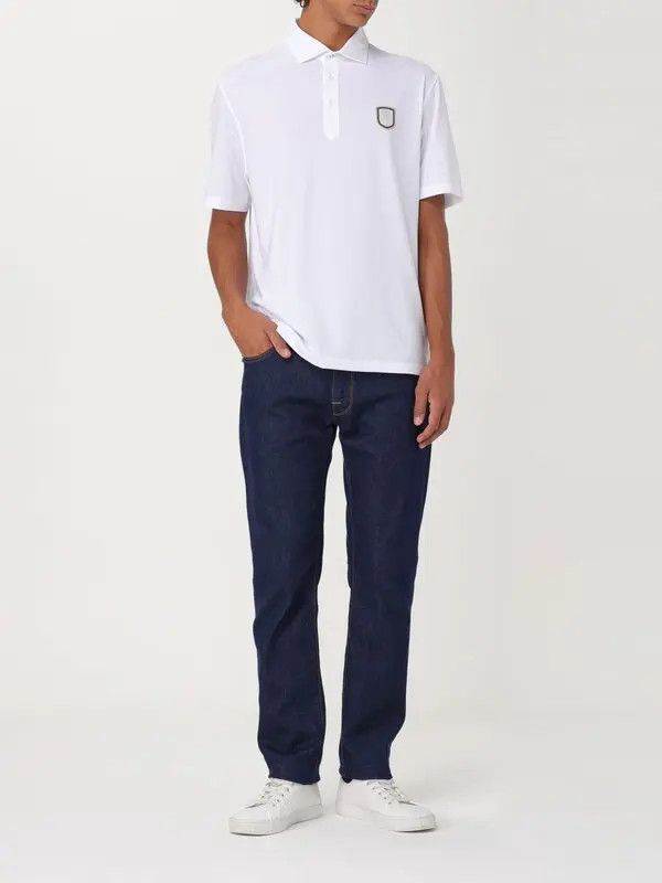 Brunello Cucinelli o1w1db10326 Polo Shirt in White Size US S / EU 44-46 / 1 - 2 Thumbnail