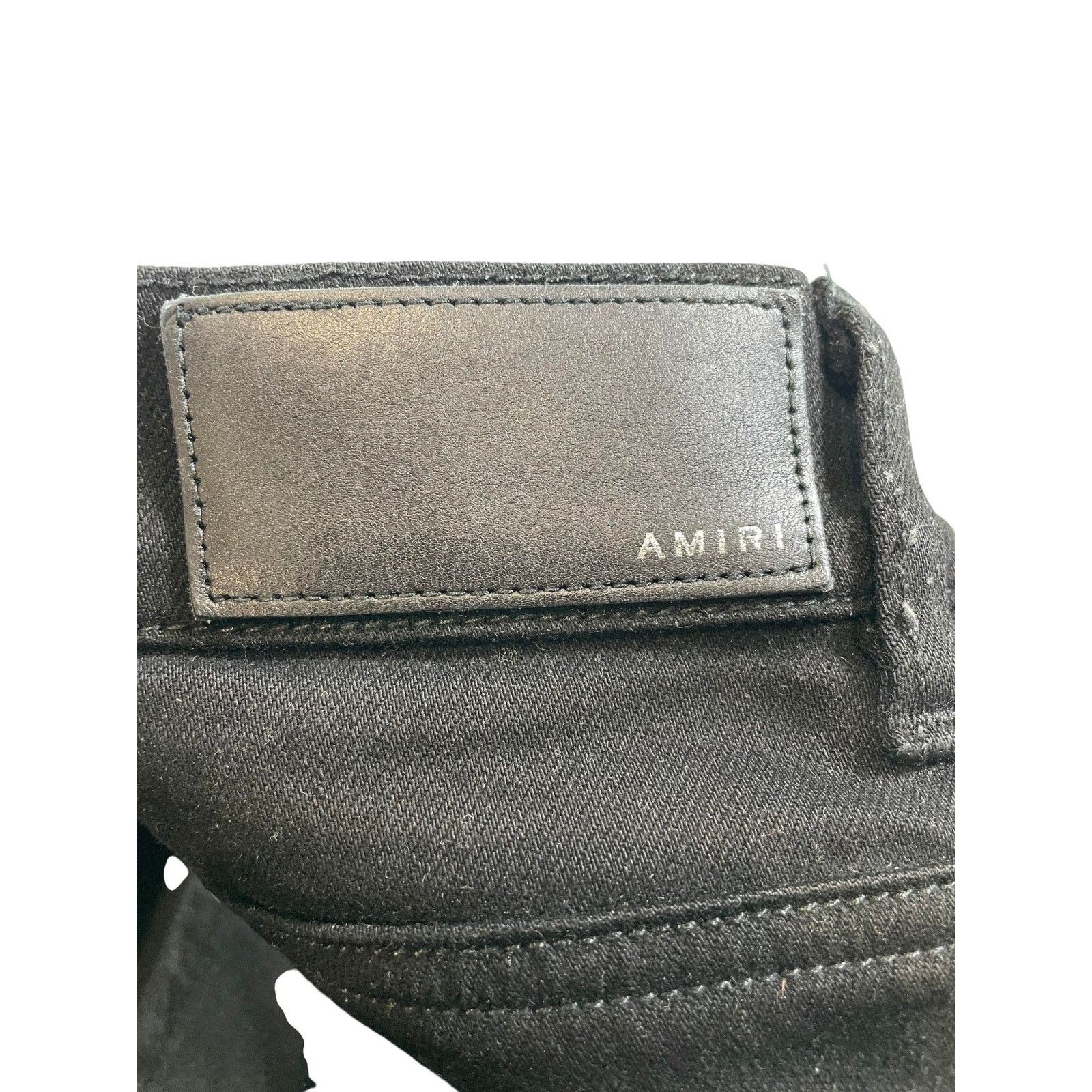 Amiri Amiri Plain Knee Rip Black Jeans Size US 38 / EU 54 - 3 Thumbnail