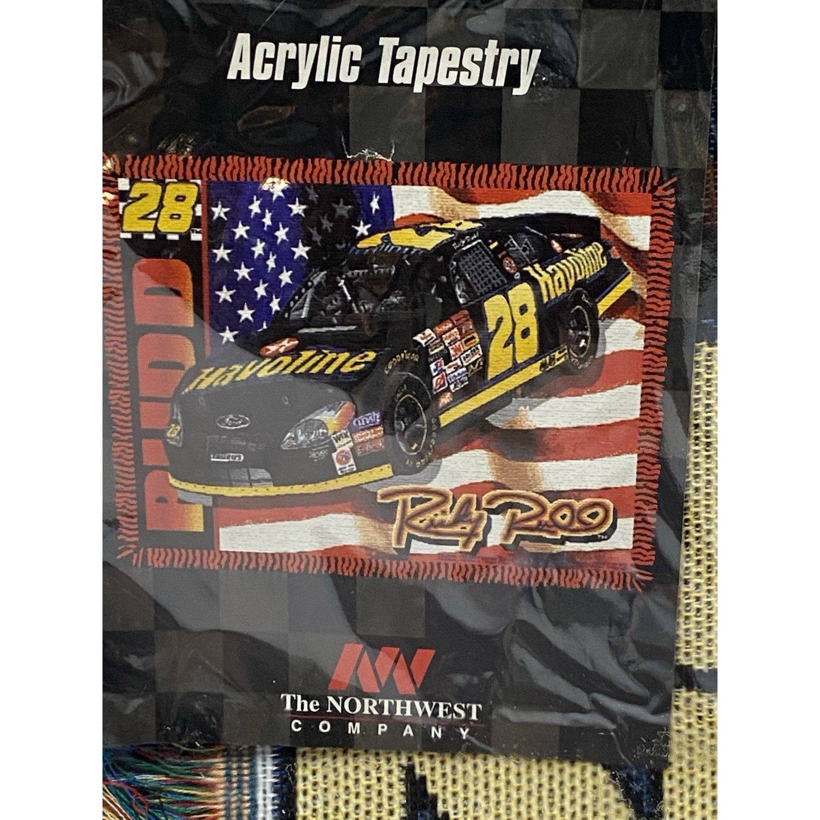 Northwest Territory Vtg 2000s Y2K Ricky Rudd Blanket Tapestry 60x48in NASCAR NEW Size ONE SIZE - 3 Thumbnail
