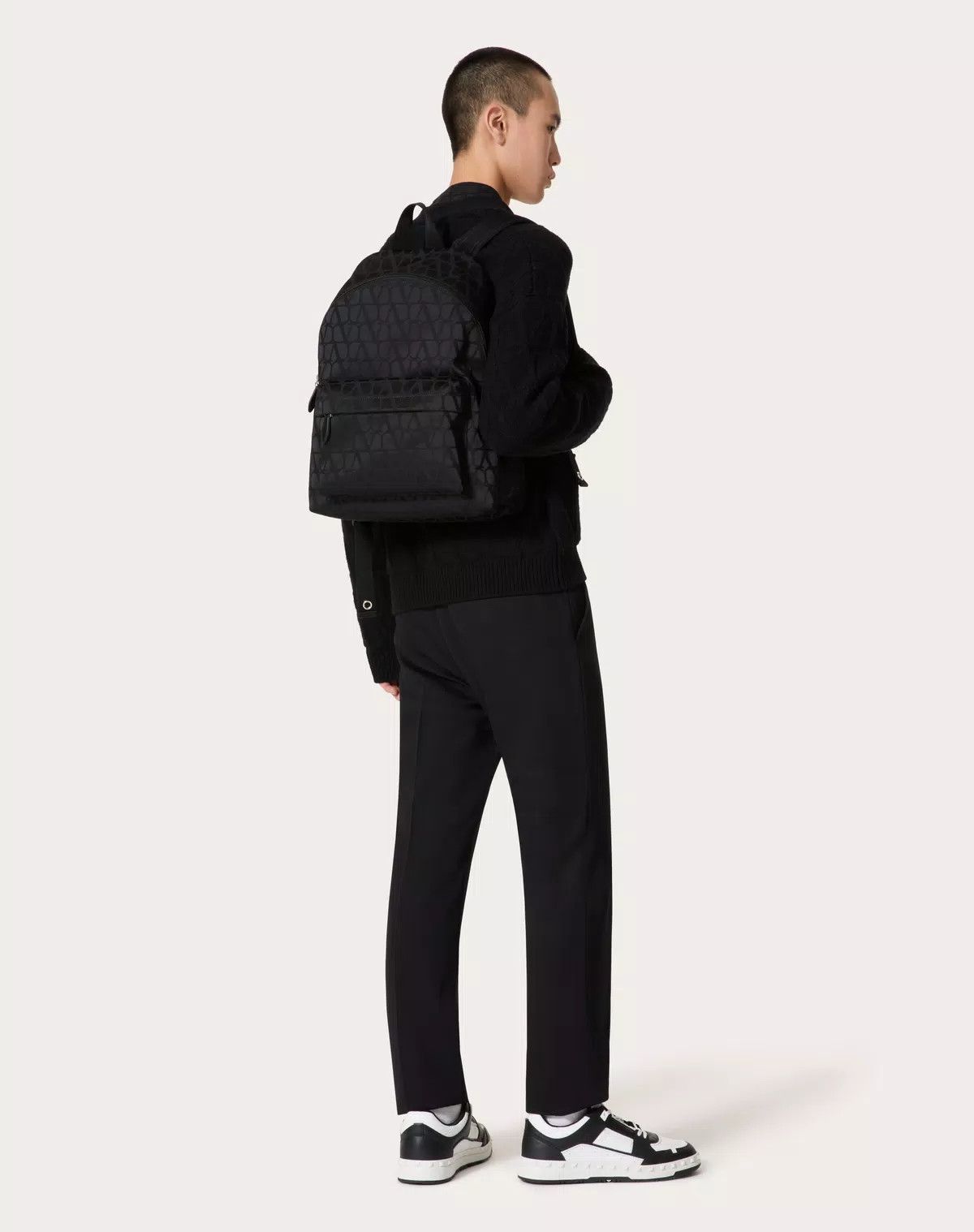 Valentino oc11z0725 Size: OS/ Toile Iconographe Backpack in Black Size ONE SIZE - 7 Thumbnail