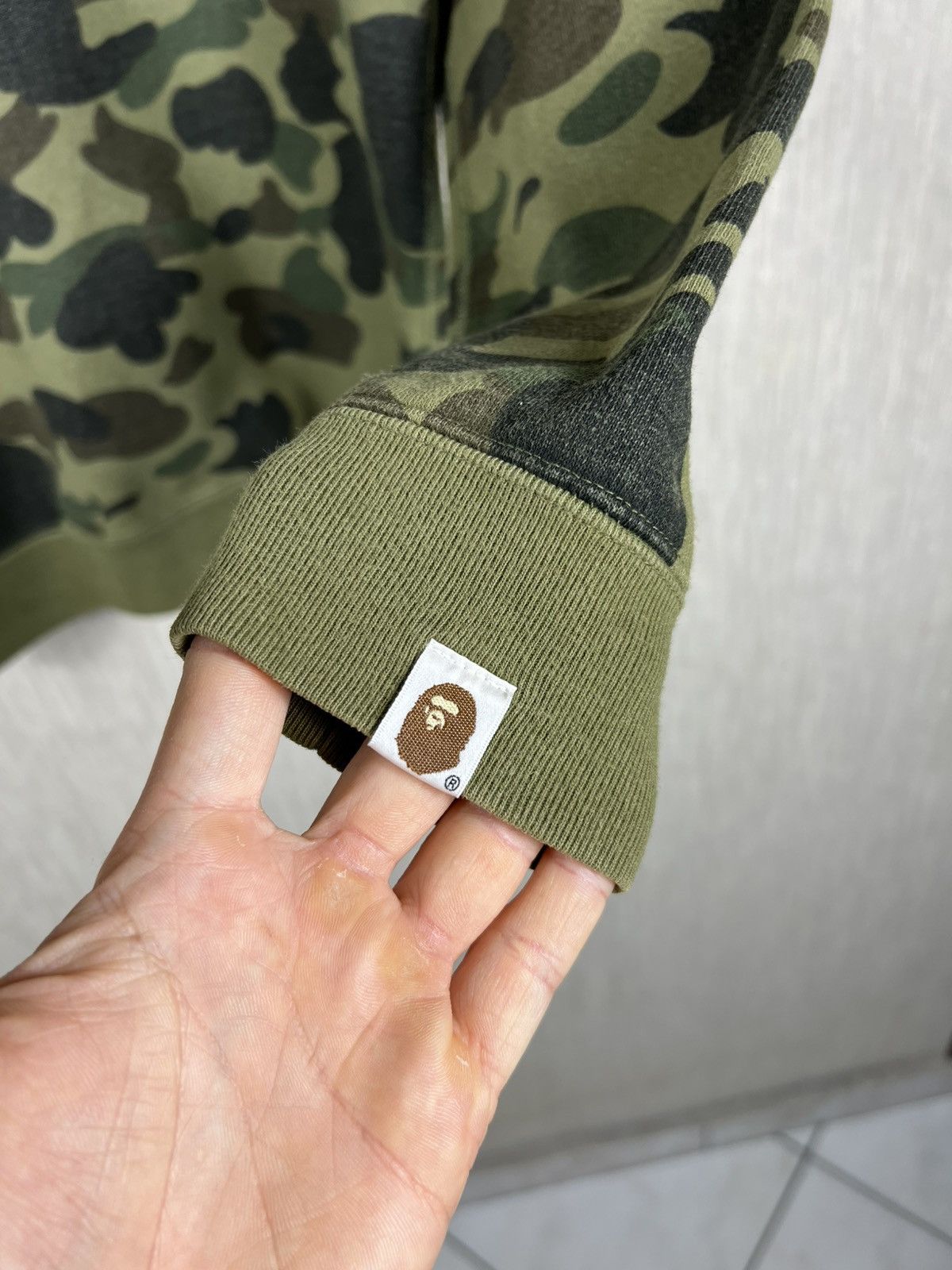 Bape Bape y2k OG 1st camo pattern fullprint head logo sweatshirt Size US S / EU 44-46 / 1 - 8 Thumbnail