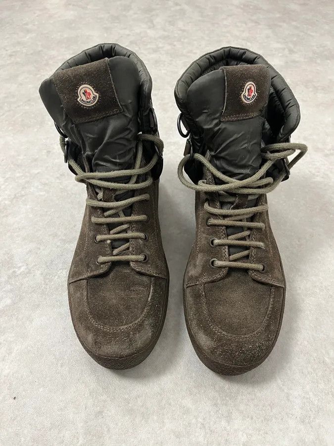Moncler 2000s Moncler Khaki Leather Boots Size US 7 / EU 40 - 2 Thumbnail