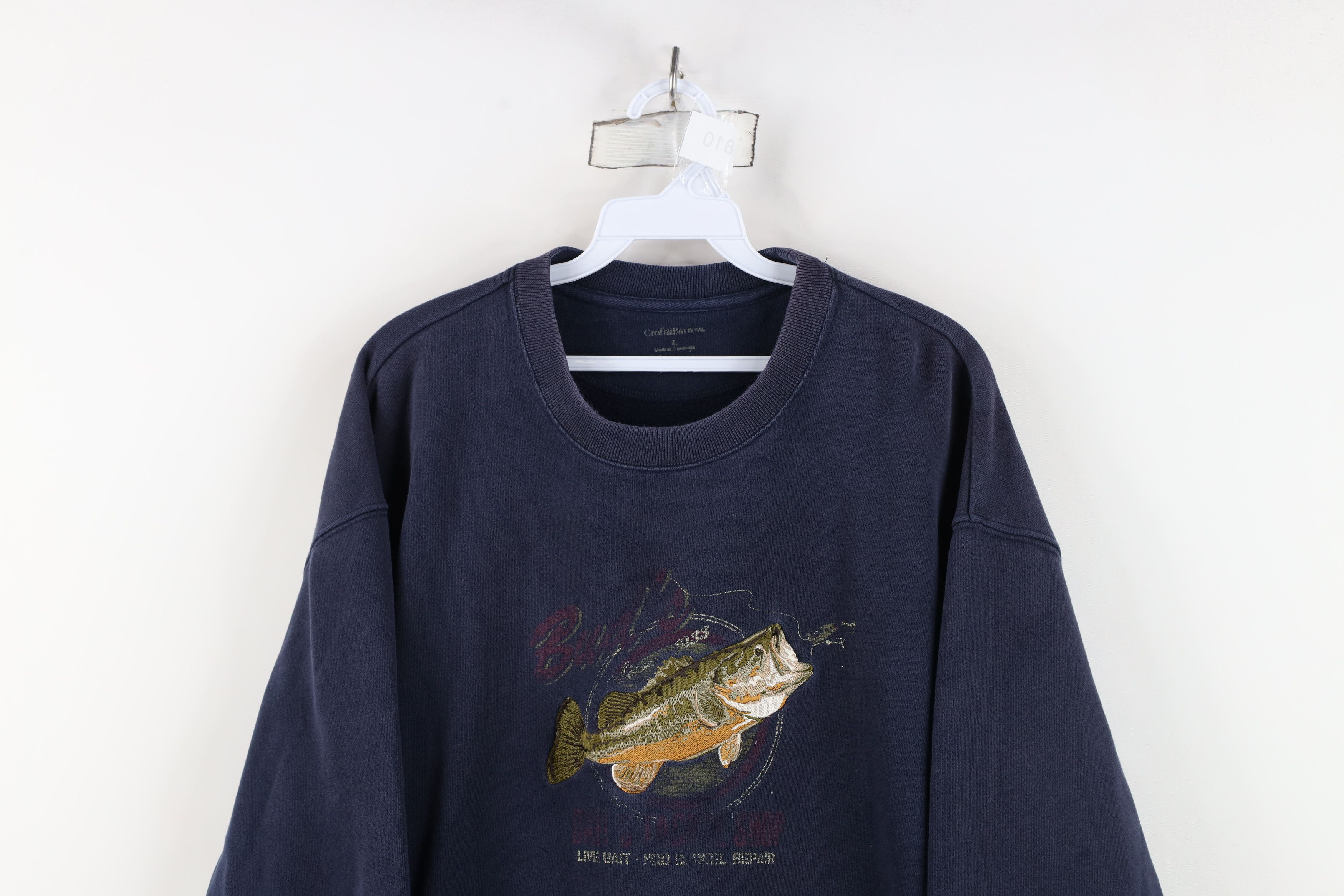 Vintage Vintage Streetwear Bass Fishing Crewneck Sweatshirt Blue Size US L / EU 52-54 / 3 - 2 Thumbnail